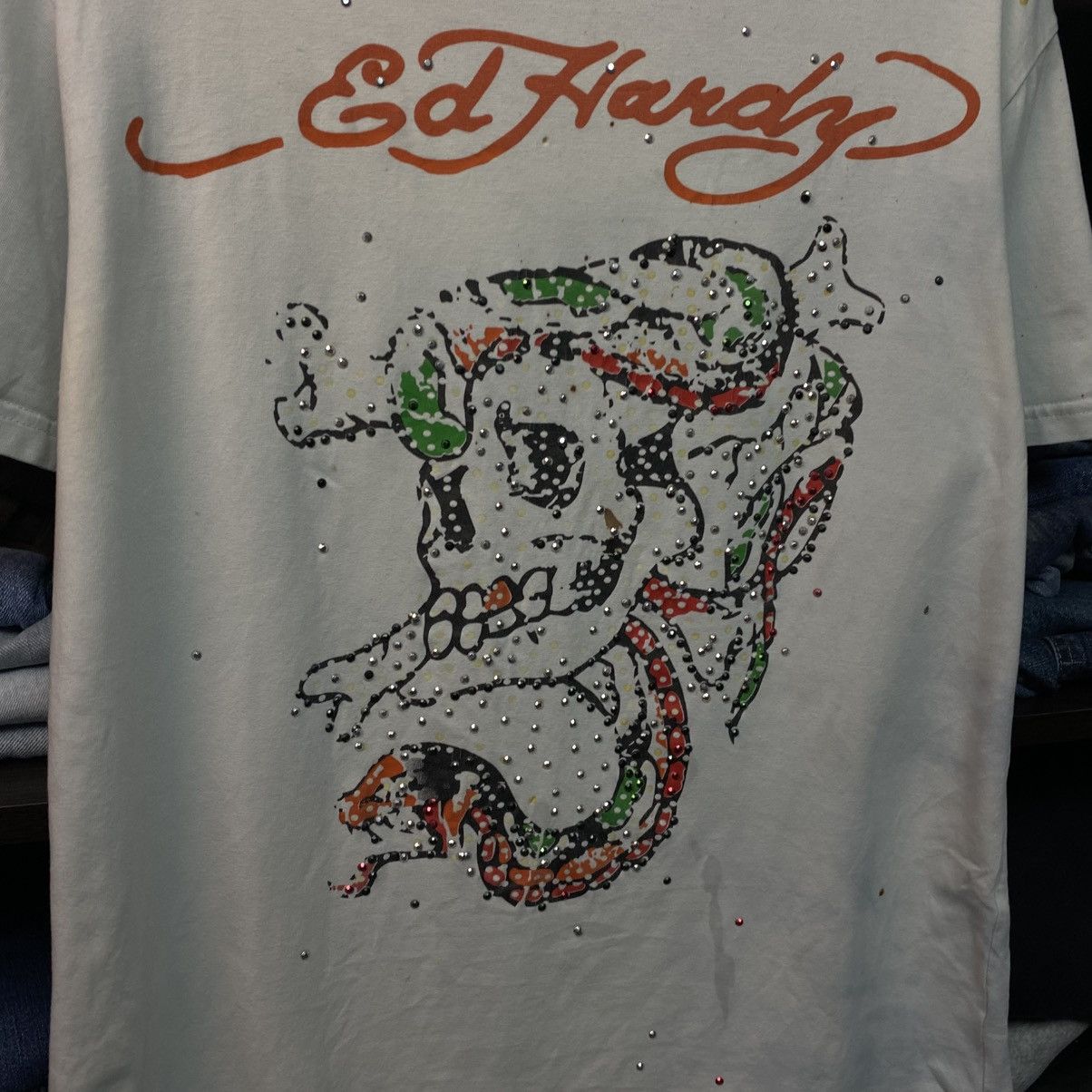 Ed Hardy Vintage Ed Hardy by Christian Audigier y2k opium tee size L Size L / US 10 / IT 46 - 3 Thumbnail