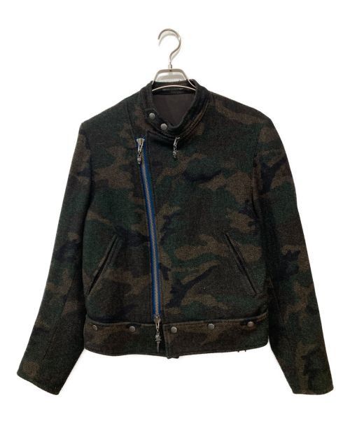 Yohji Yamamoto pour homme 14AW camouflage wool riders jacket