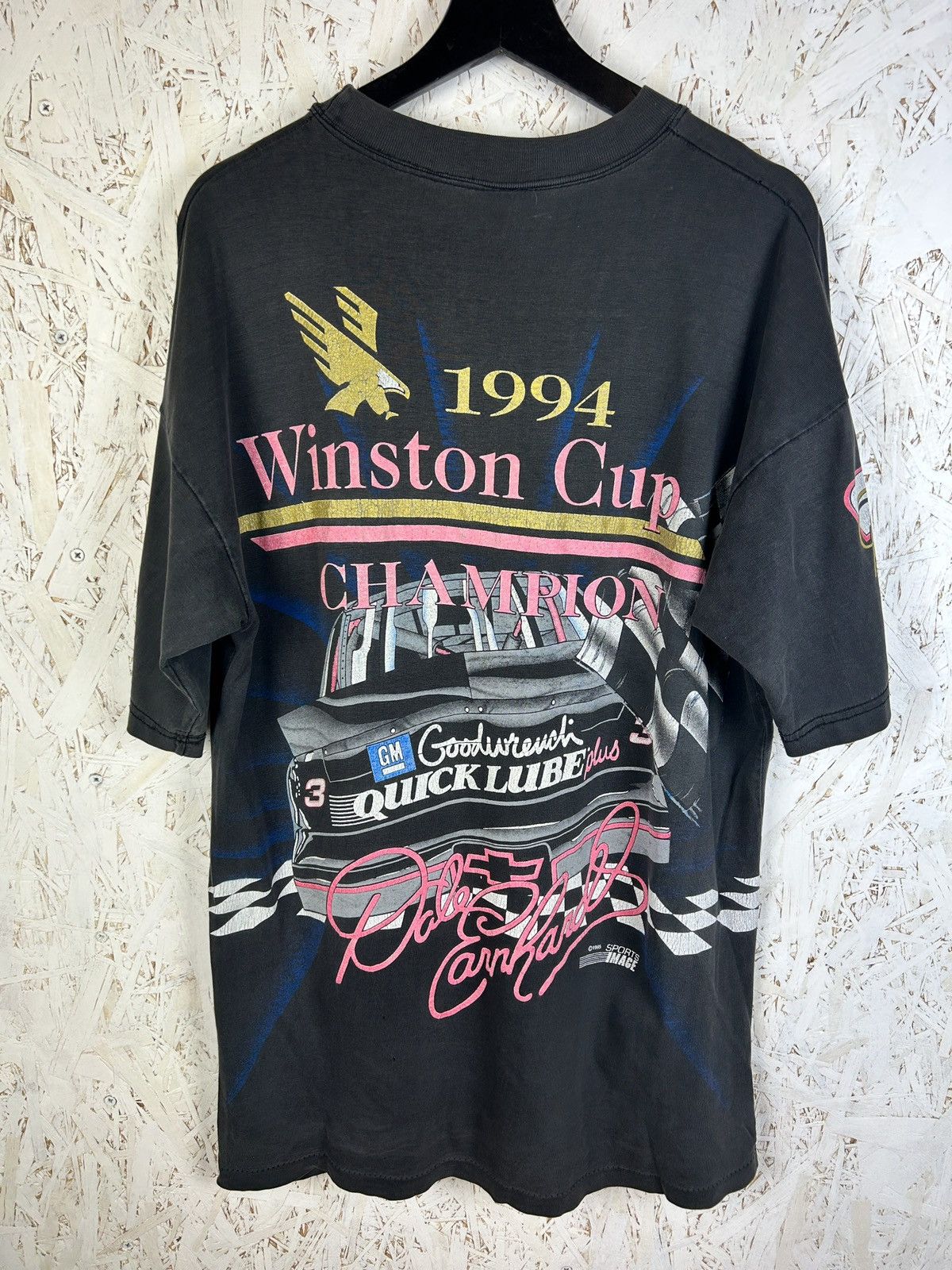 Vintage 90s Nascar 1994 Dale Earnhardt 7 Time Champion AOP T-Shirt L Size US L / EU 52-54 / 3 - 7 Thumbnail