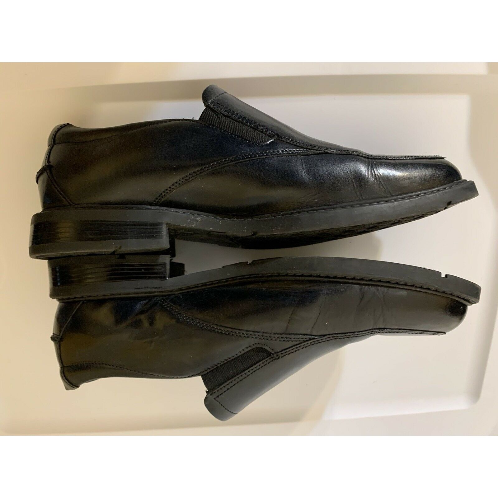 Nunn Bush NUNN BUSH Black Leather Slip On Dress Loafers Shoes 81115-00 Size US 9 / EU 42 - 7 Thumbnail