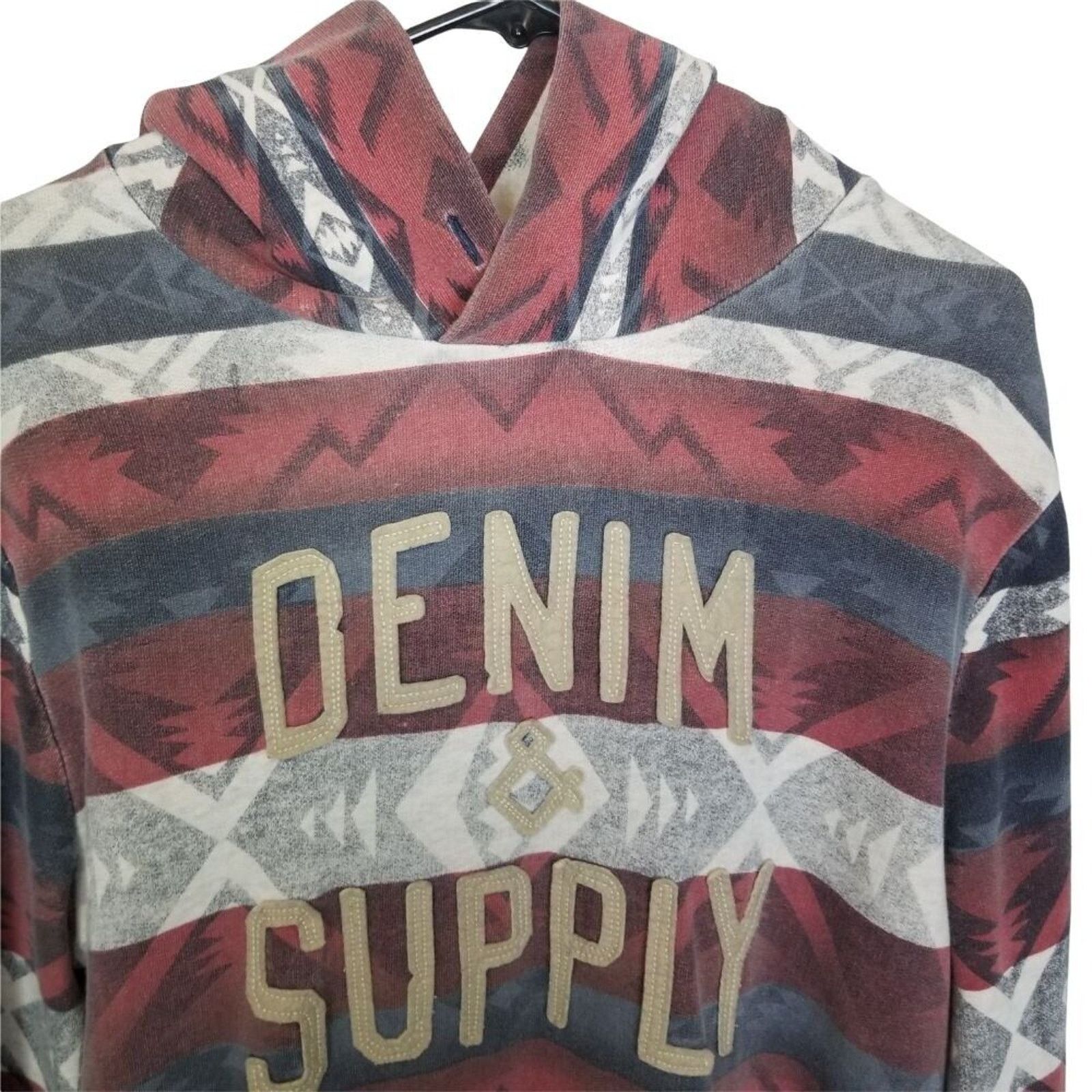 Denim & Supply Ralph Lauren Denim & Supply Ralph Lauren Aztec Striped Hoodie L Tribal Size US L / EU 52-54 / 3 - 2 Thumbnail
