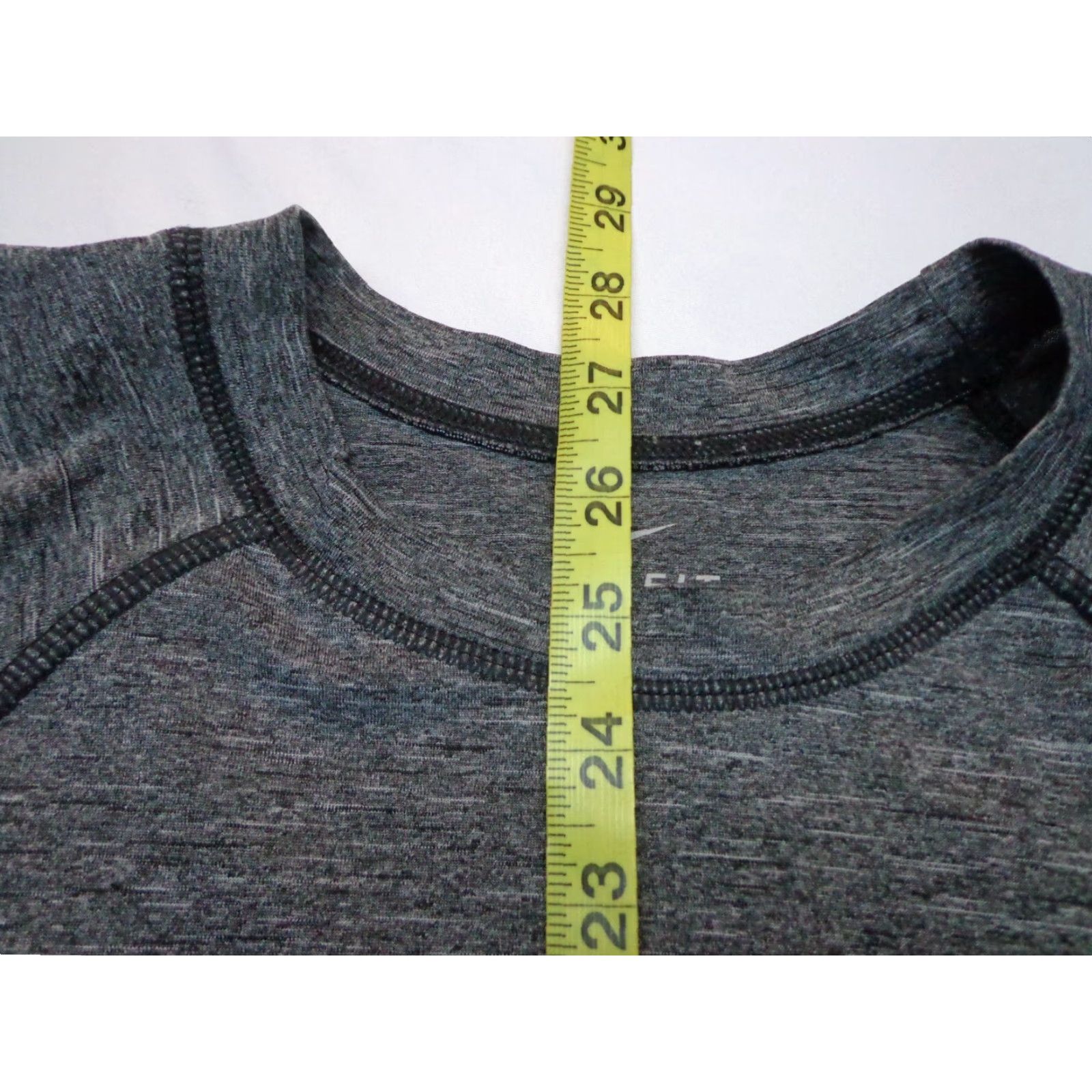 Nike Nike Dri Fit T‑Shirt Charcoal Heather Gray Size L Mens Athletic Running & Jogging Shirt Size US L / EU 52-54 / 3 - 7 Thumbnail