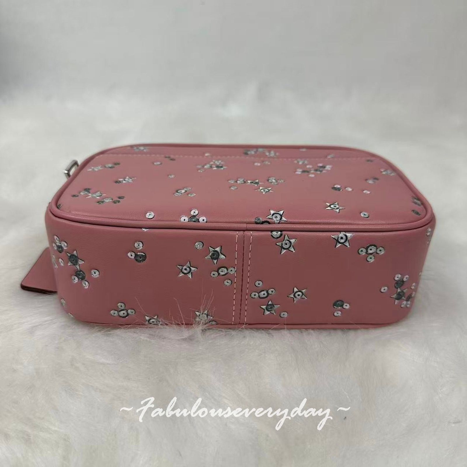 Coach Coach Mini Jamie Camera Crossbody Star Print/Sv/Dusty Pink Size ONE SIZE - 7 Thumbnail