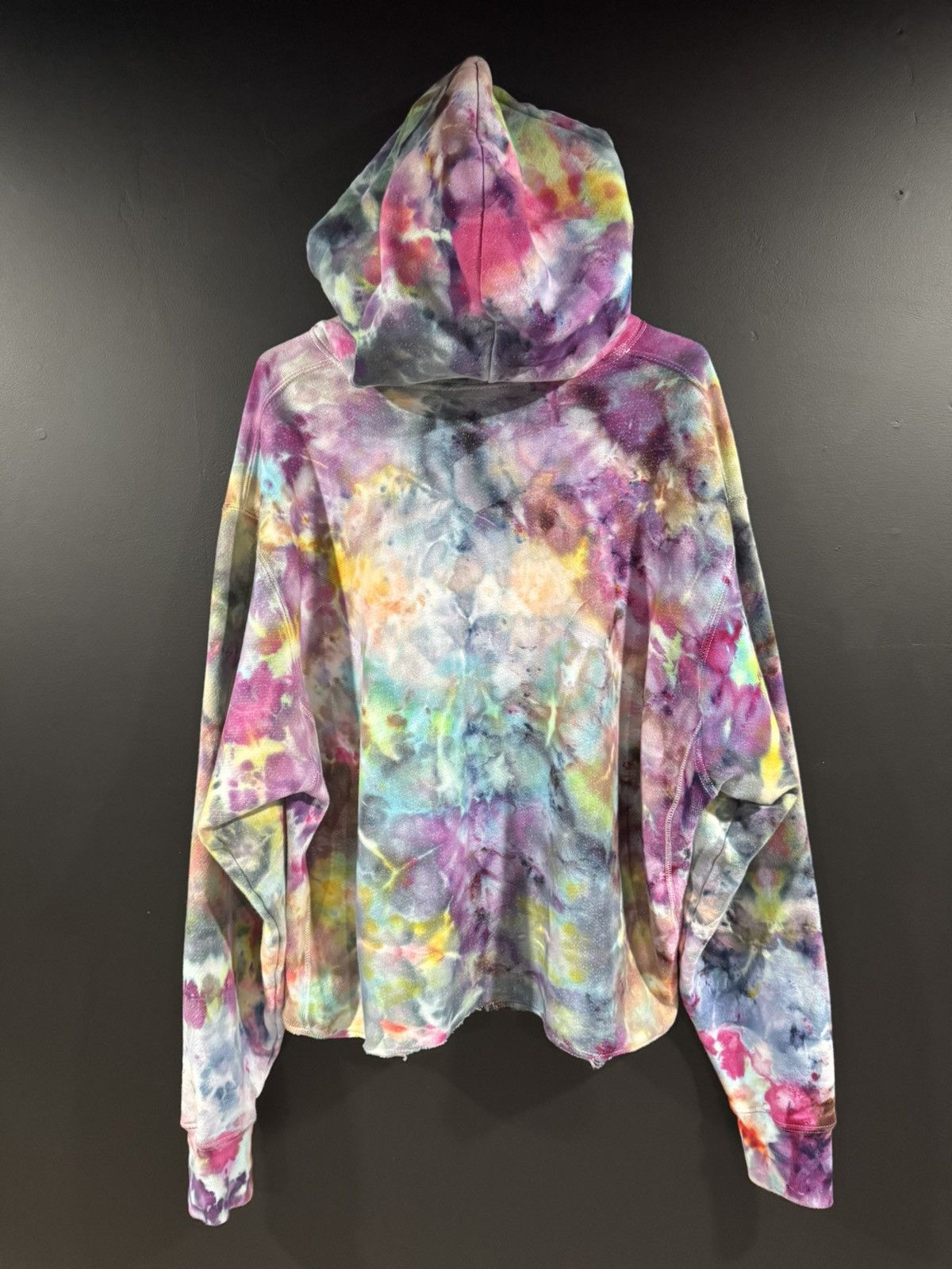 Handmade 2000s Y2K Vintage Champion Reverse Weave Dye Distress Hoodie Size US XL / EU 56 / 4 - 9 Thumbnail