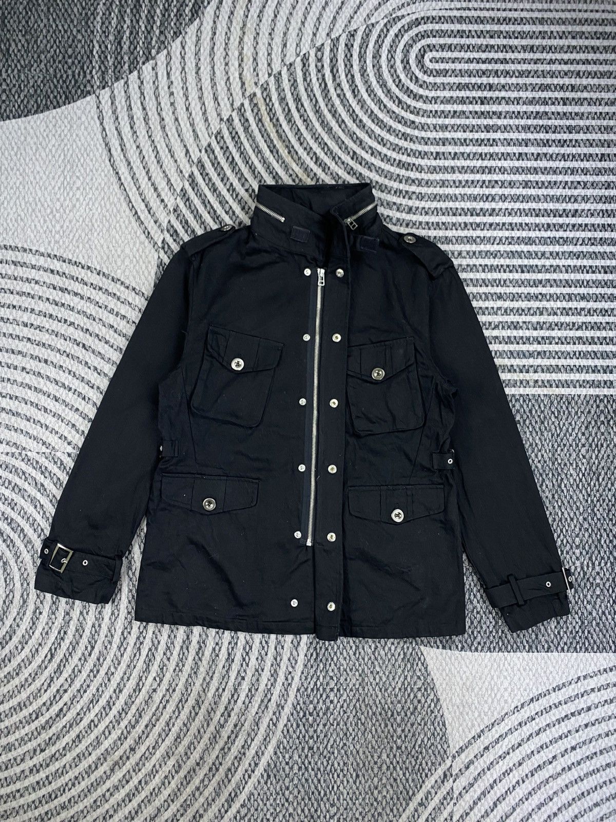 Japanese Brand Vtg Authentic Black Field HeavyWeight Multipocket Jacket Size US M / EU 48-50 / 2 - 5 Thumbnail