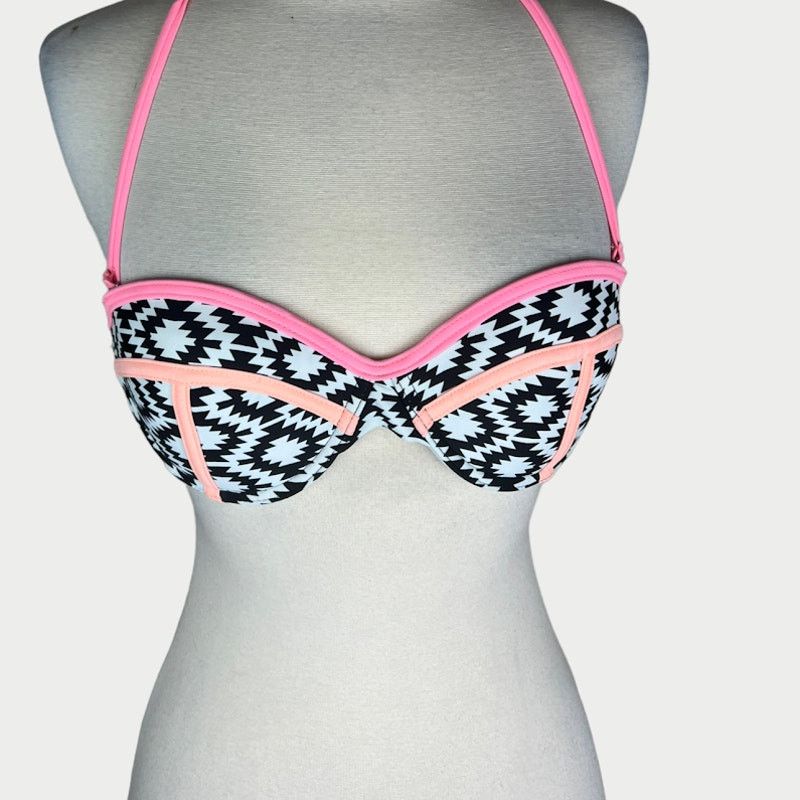 Target Basics Xhilaration | Women's Padded Bikini Top - Aztec Geo Print Size ONE SIZE - 4 Thumbnail
