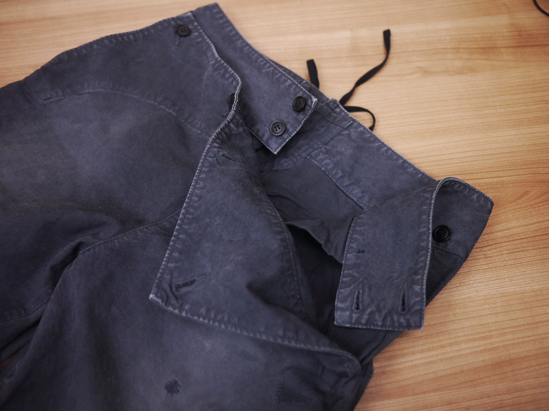 Visvim Visvim HOLMAN PANTS DMGD CRASH Distressed Black Size US 33 - 6 Thumbnail