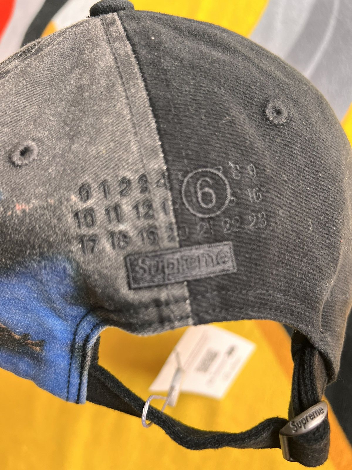 Supreme x MM6 Maison Margiela Split 6-Panel Cap Black 2026