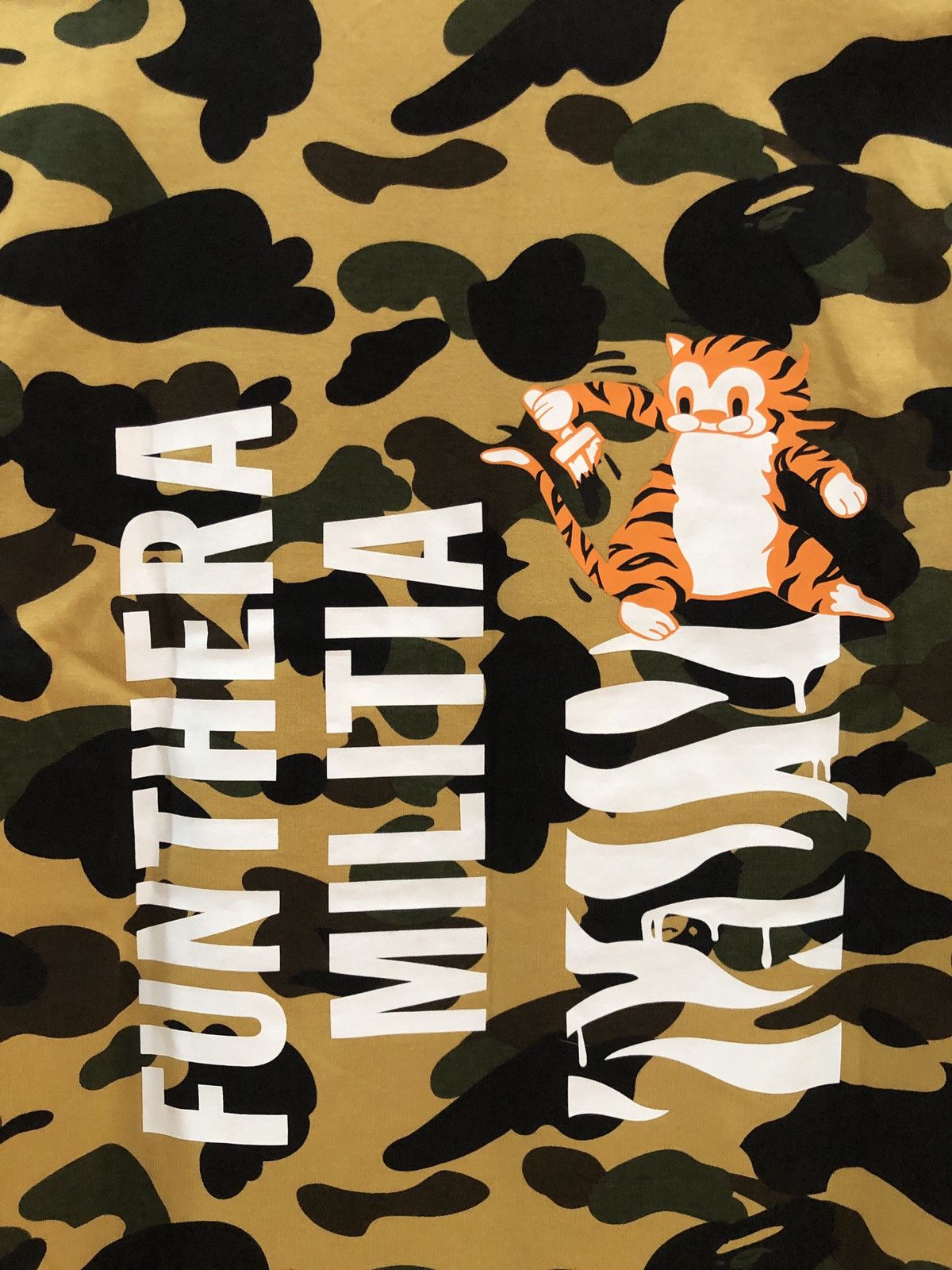 Bape BAPE Yellow 1st Camo Tiger Tshirts Size US S / EU 44-46 / 1 - 4 Thumbnail