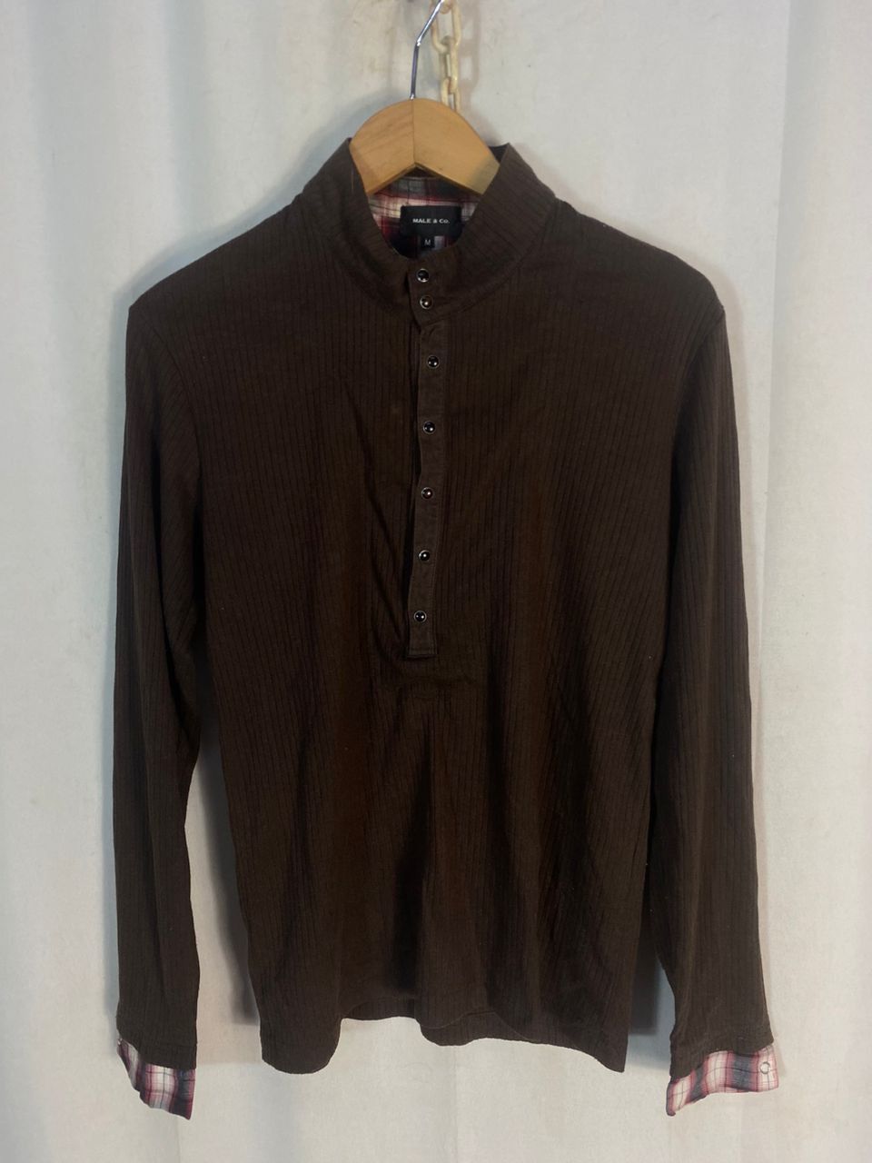 Japanese Brand Male&co double half snap button long sleeve shirt Size US S / EU 44-46 / 1 - 1 Thumbnail