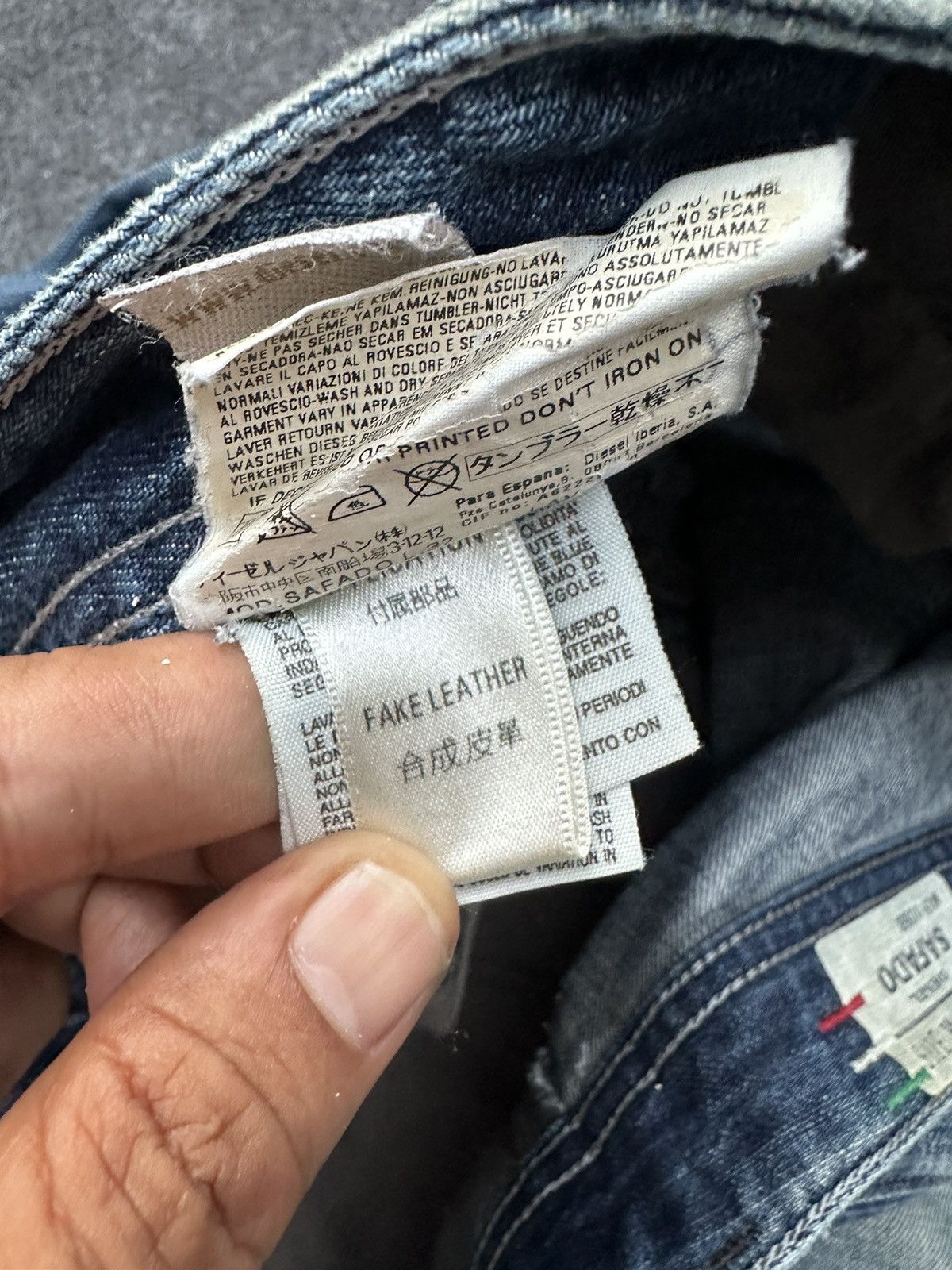 Diesel Vintage Diesel Italy Safado Distressed Denim 29x30 D6 Size US 29 - 21 Thumbnail