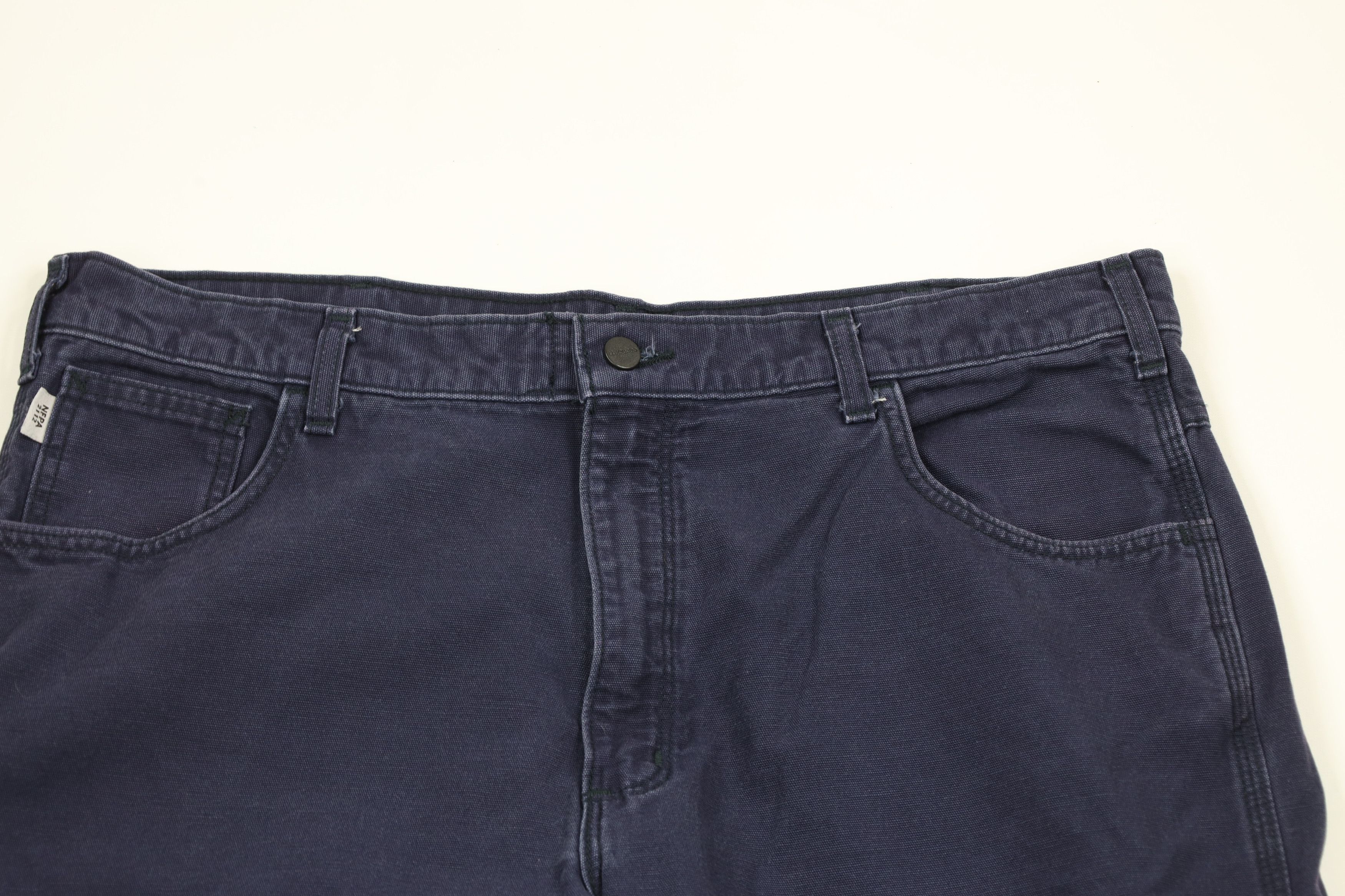 Carhartt × Vintage Vintage Carhartt FR Fire Flame Resistant Dungaree Work Pants Size US 40 / EU 56 - 2 Thumbnail