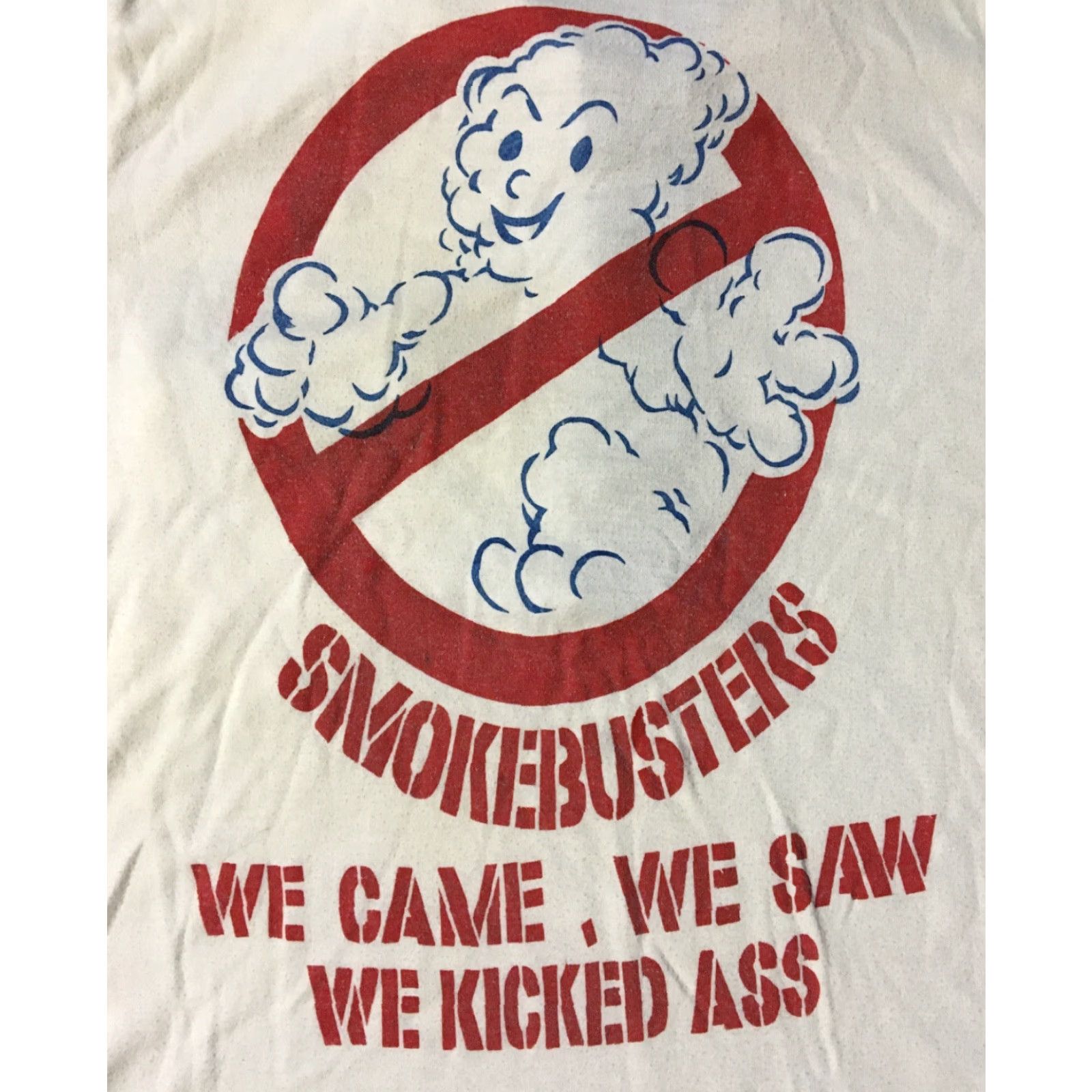 Vintage Vtg 80s Smoke Busters We Kicked Ass Shirt S Fire Fighter Ghost Funny Grunge 90s Size US S / EU 44-46 / 1 - 3 Thumbnail