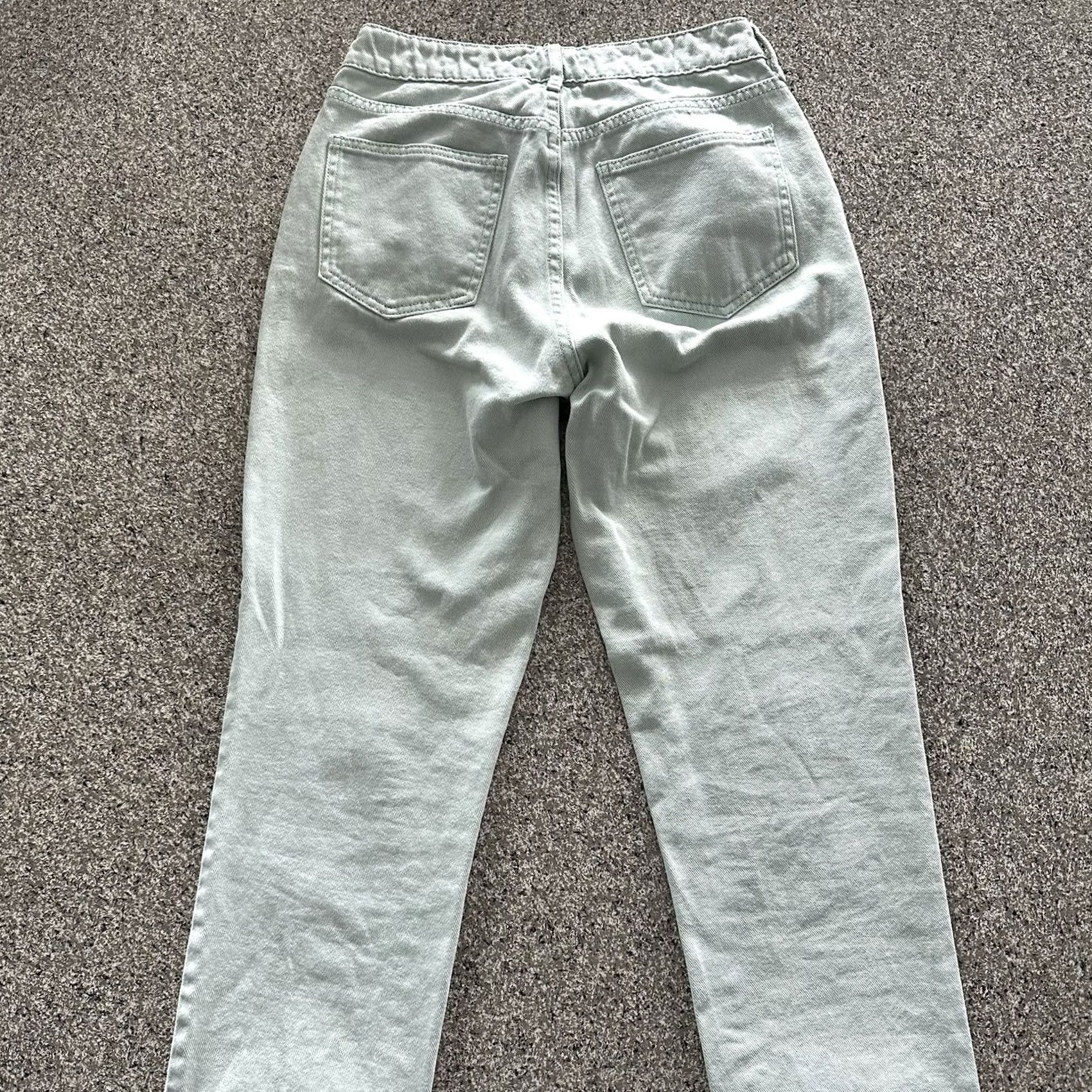 Pacsun Pacsun Jeans Women’s 26x28 High Rise Mom Mint Green Cotton Denim Relaxed Taper Size 26" / US 2 / IT 38 - 4 Thumbnail
