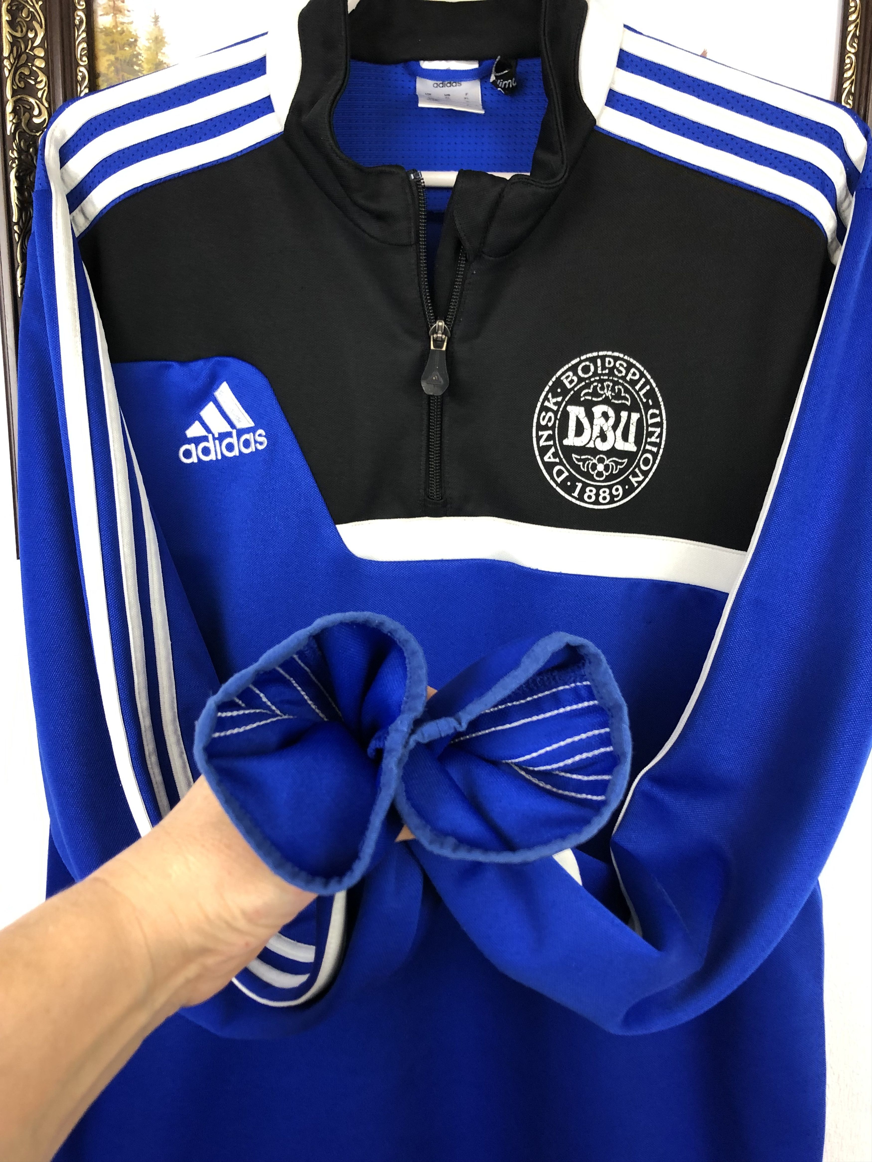 Adidas Vintage Adidas Denmark Football Sweatshirt Soccer Track Top Size US XL / EU 56 / 4 - 3 Thumbnail