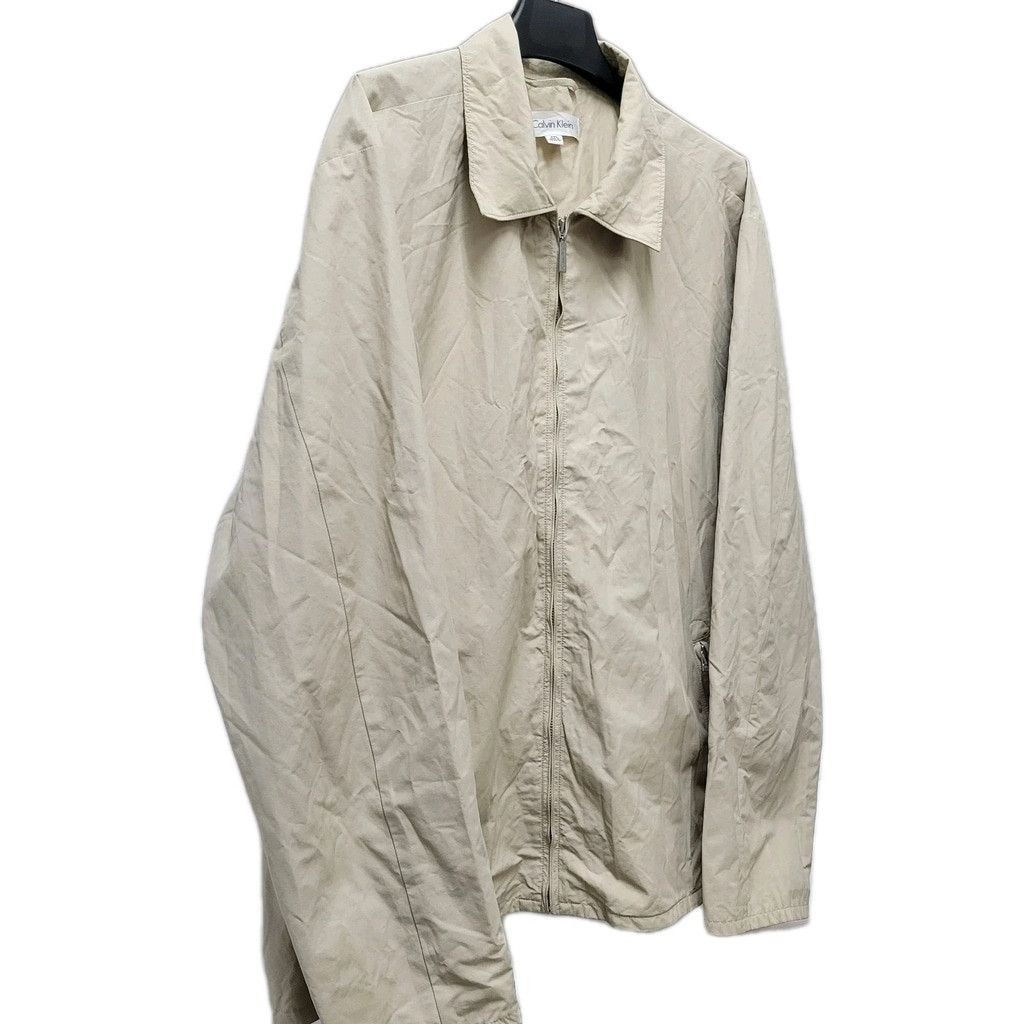 Calvin Klein Calvin Klein Beige Full-Zip Collared Long-Sleeves Jacket XXL Size US XXL / EU 58 / 5 - 4 Thumbnail