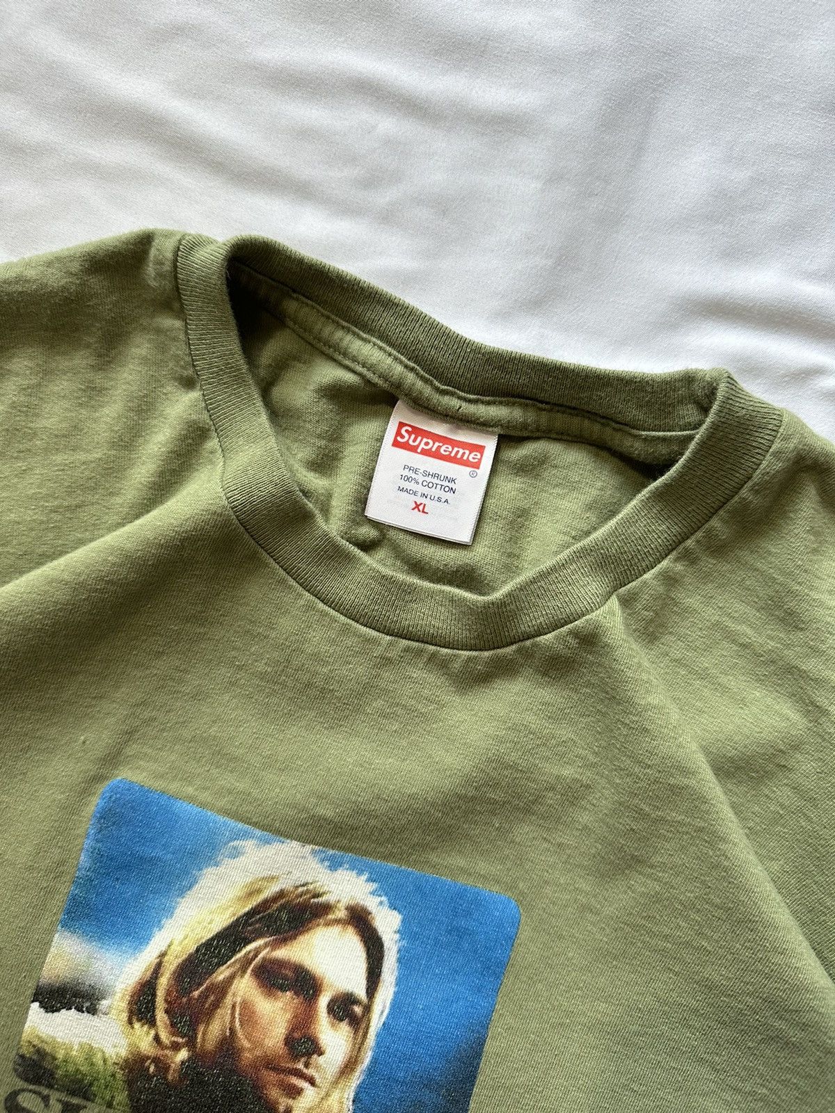 Supreme Green Supreme Kurt Cobain Tee Cropped Size US XL / EU 56 / 4 - 3 Thumbnail