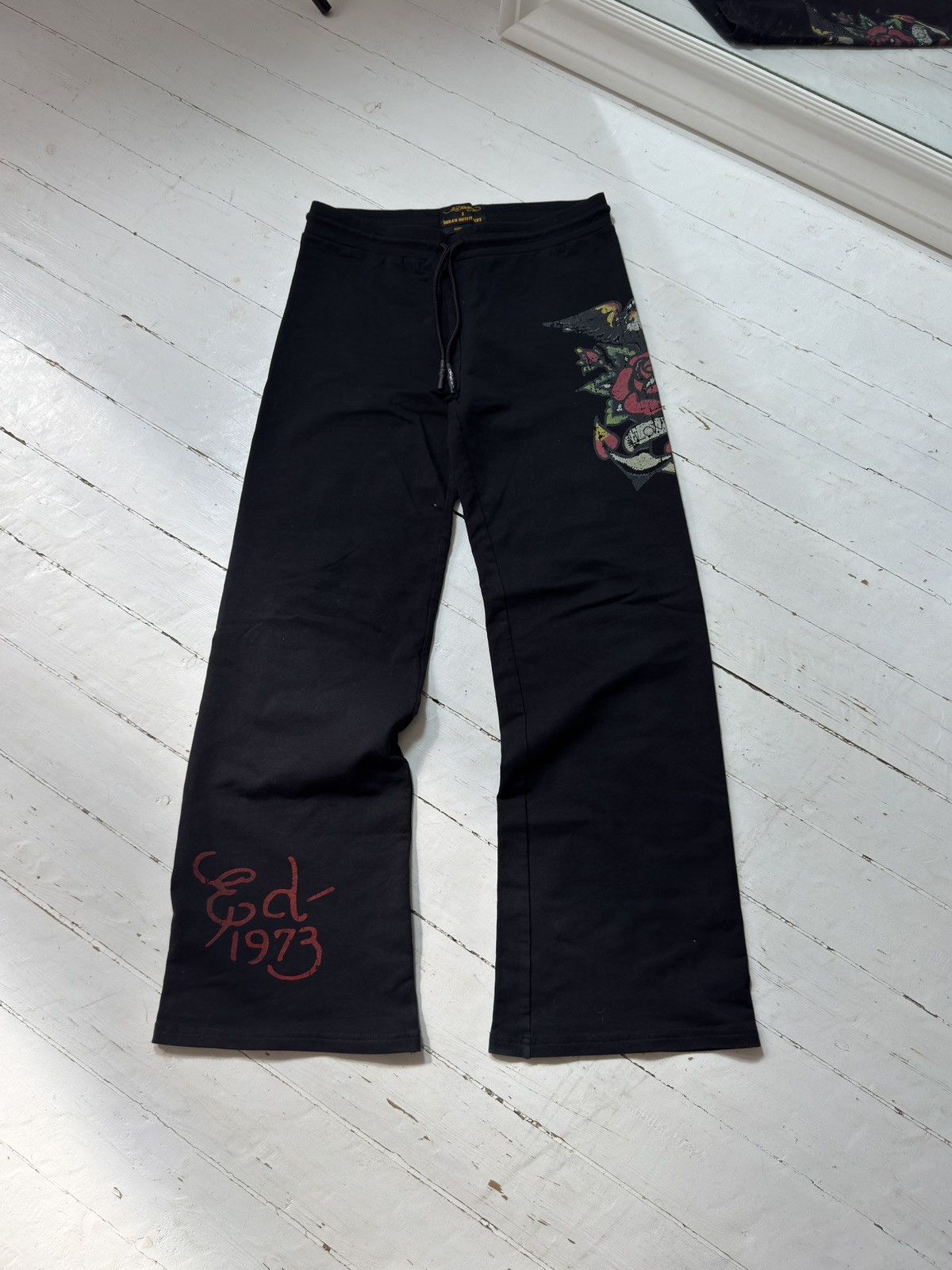 Ed Hardy ED HARDY x URBAN OUTFITTERS 2000s “LOVER” PANTS Size 28" / US 6 / IT 42 - 2 Thumbnail