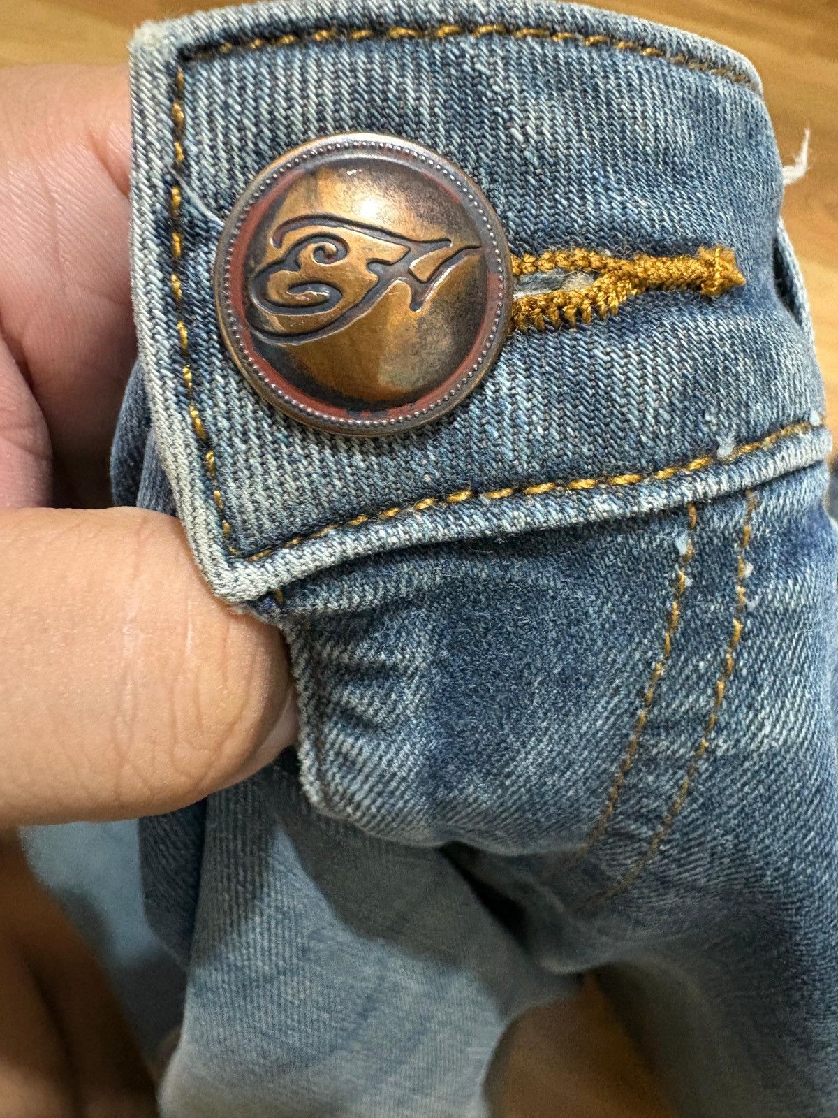 Ed Hardy Ed Hardy Dagger Vintage Jeans (Slim Fit) Size US 34 / EU 50 - 8 Thumbnail