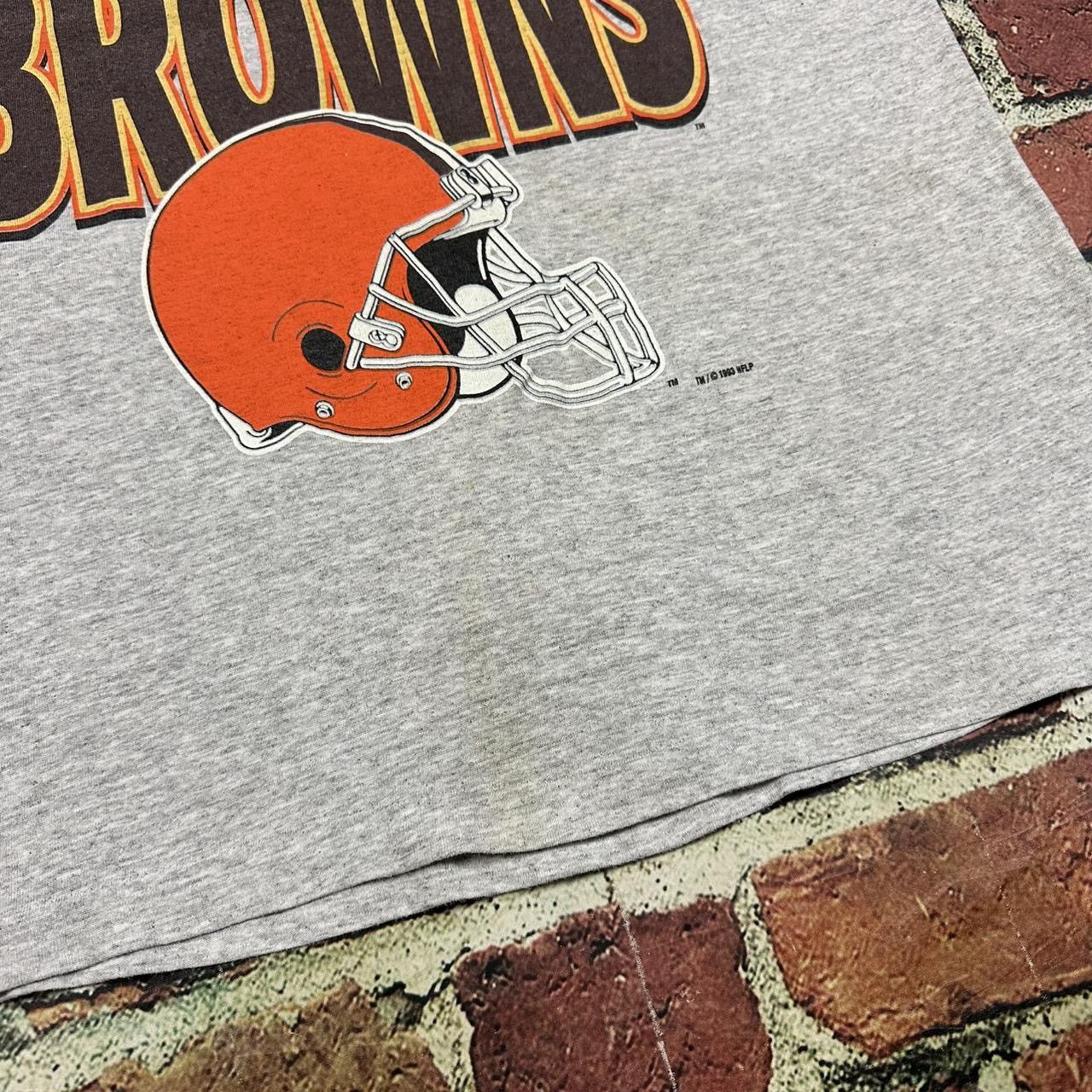 NFL Vintage Cleveland Browns T Shirt 90s NFL Single Stitch 1993 Size US XL / EU 56 / 4 - 7 Thumbnail