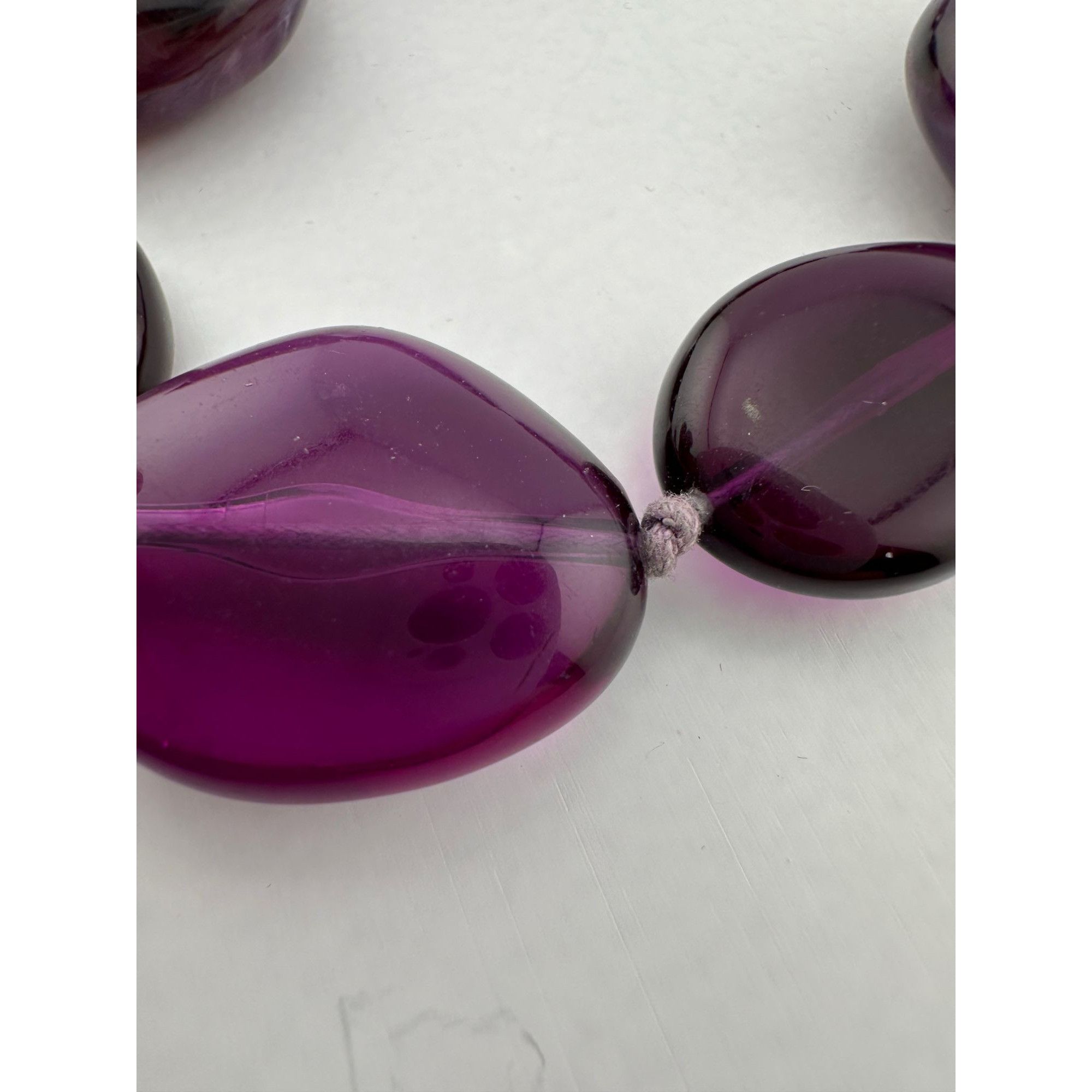 Other Women's Chunky Purple Necklace with Clasp Size ONE SIZE - 13 Thumbnail