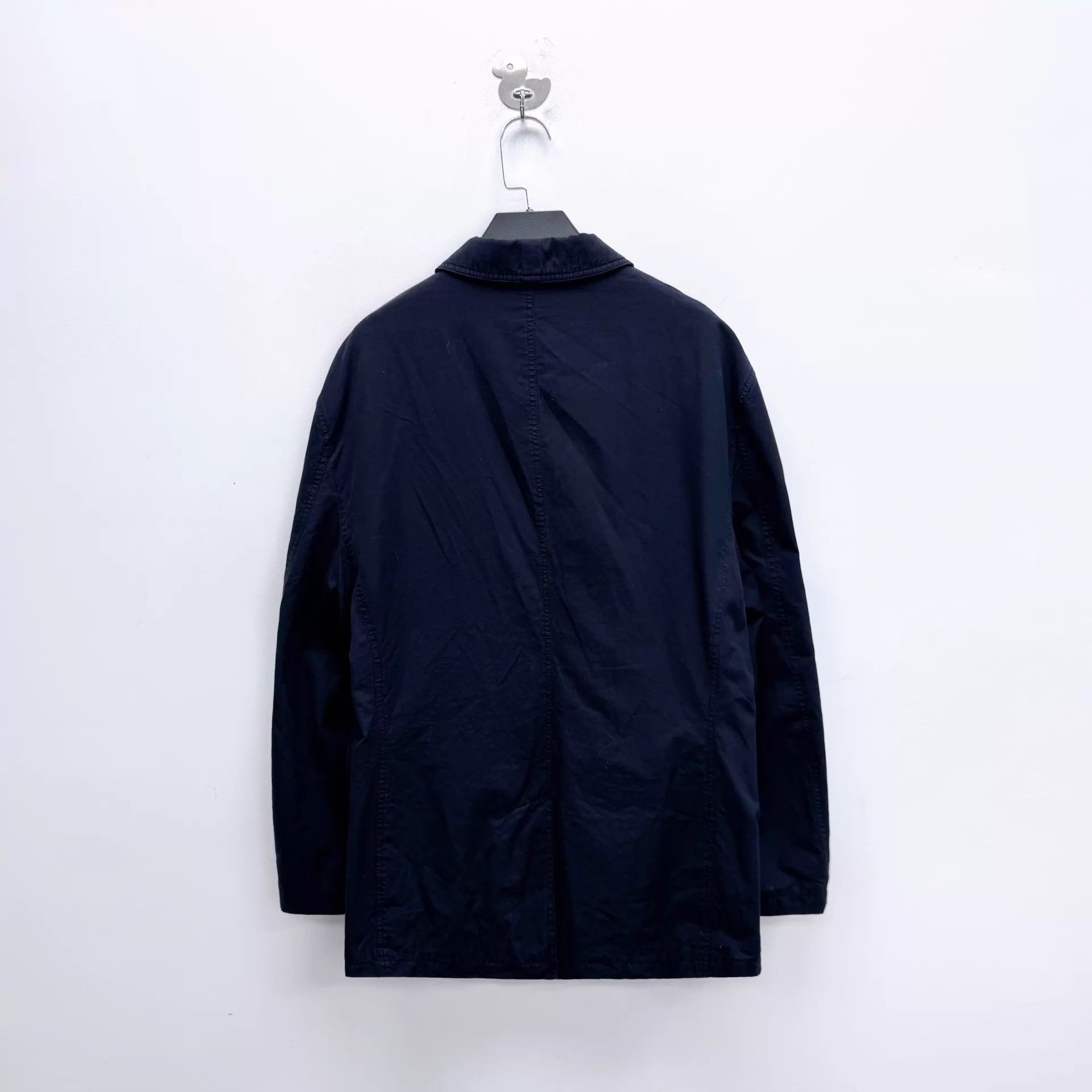 Burberry Burberry Black Multi-Pocket Single-Breasted Leather Blazer Size US XL / EU 56 / 4 - 2 Thumbnail