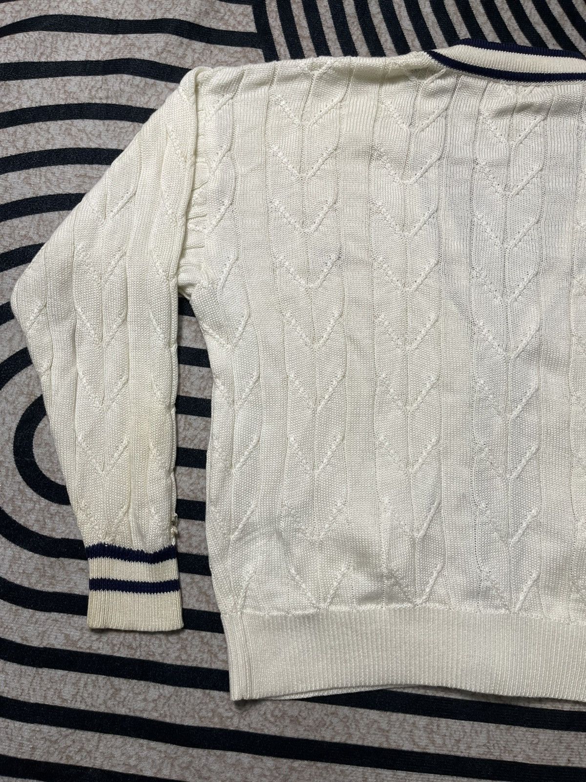 Celine 90s CELINE SULKY CARRIAGE EMBROIDERED GOLD BUTTON CARDIGAN Size US L / EU 52-54 / 3 - 15 Thumbnail
