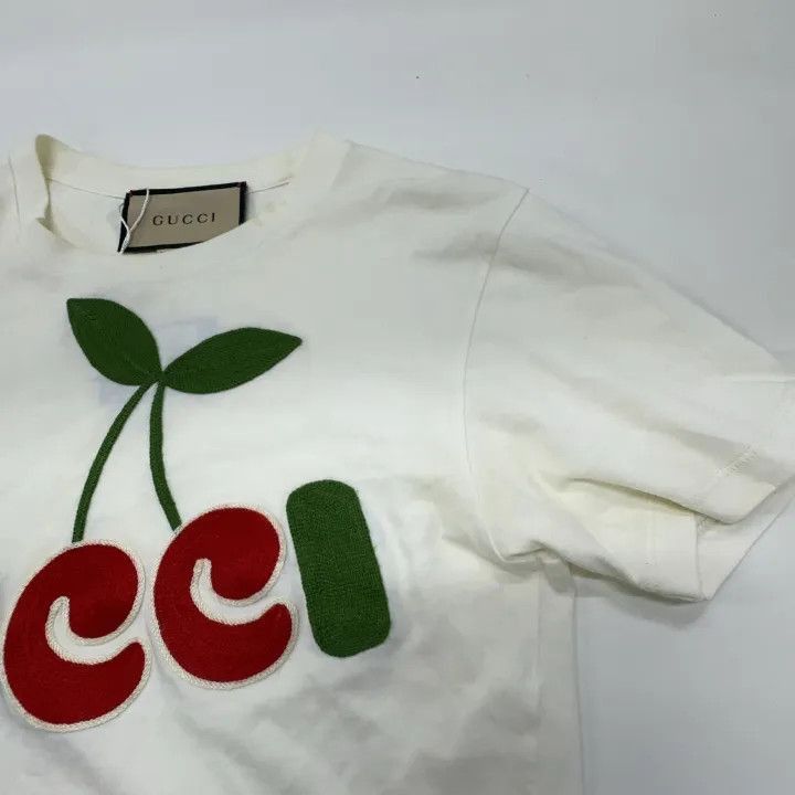 Gucci Gucci Epilogue Cherry Print Cotton T-shirt-2507 Size XXS / US 00 / IT 34 - 4 Thumbnail