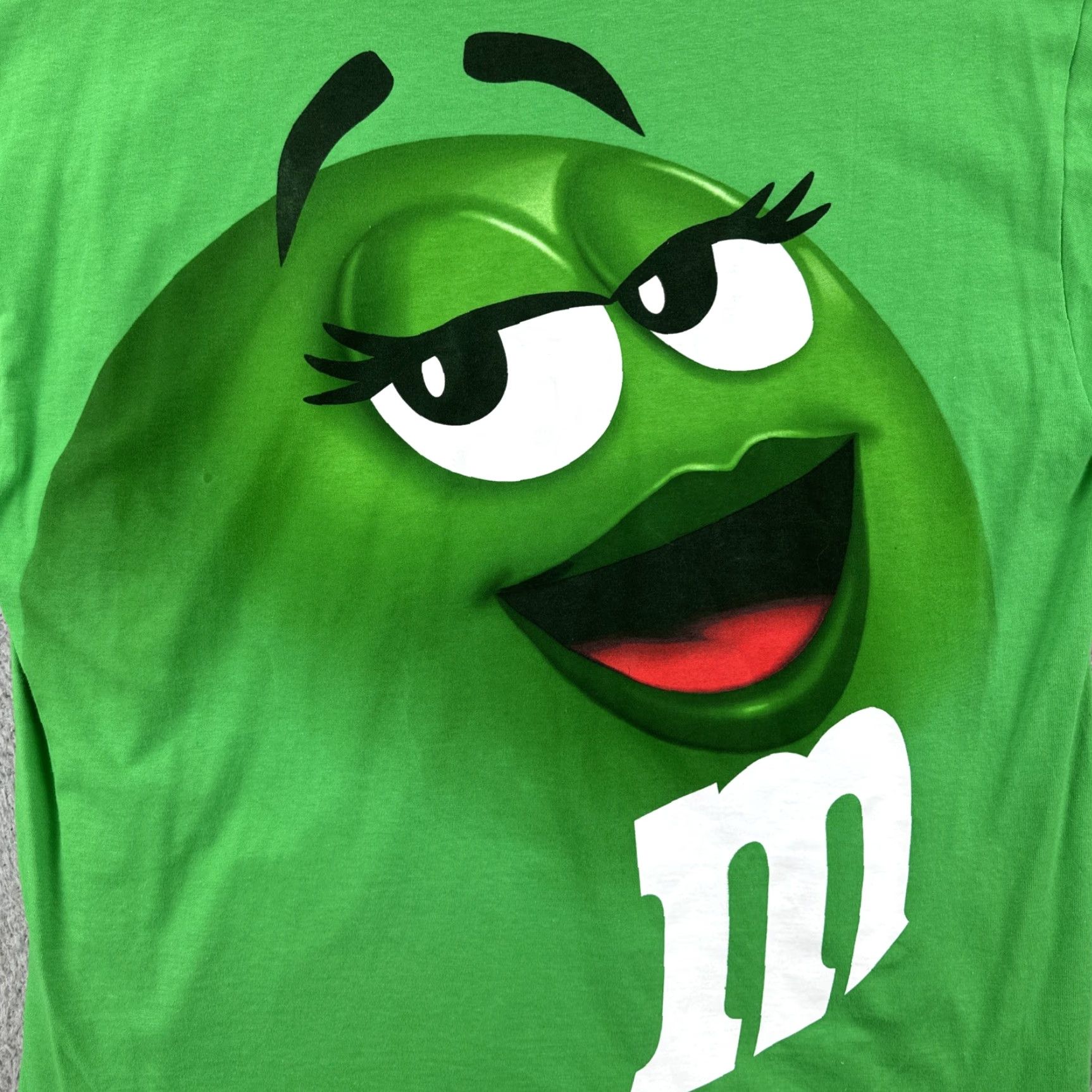 Vintage M&M’s World T-Shirt Mens XL Green Graphic Print Ms. Green M&M Short Sleeve Crew Neck Shirt Size US XL / EU 56 / 4 - 6 Thumbnail
