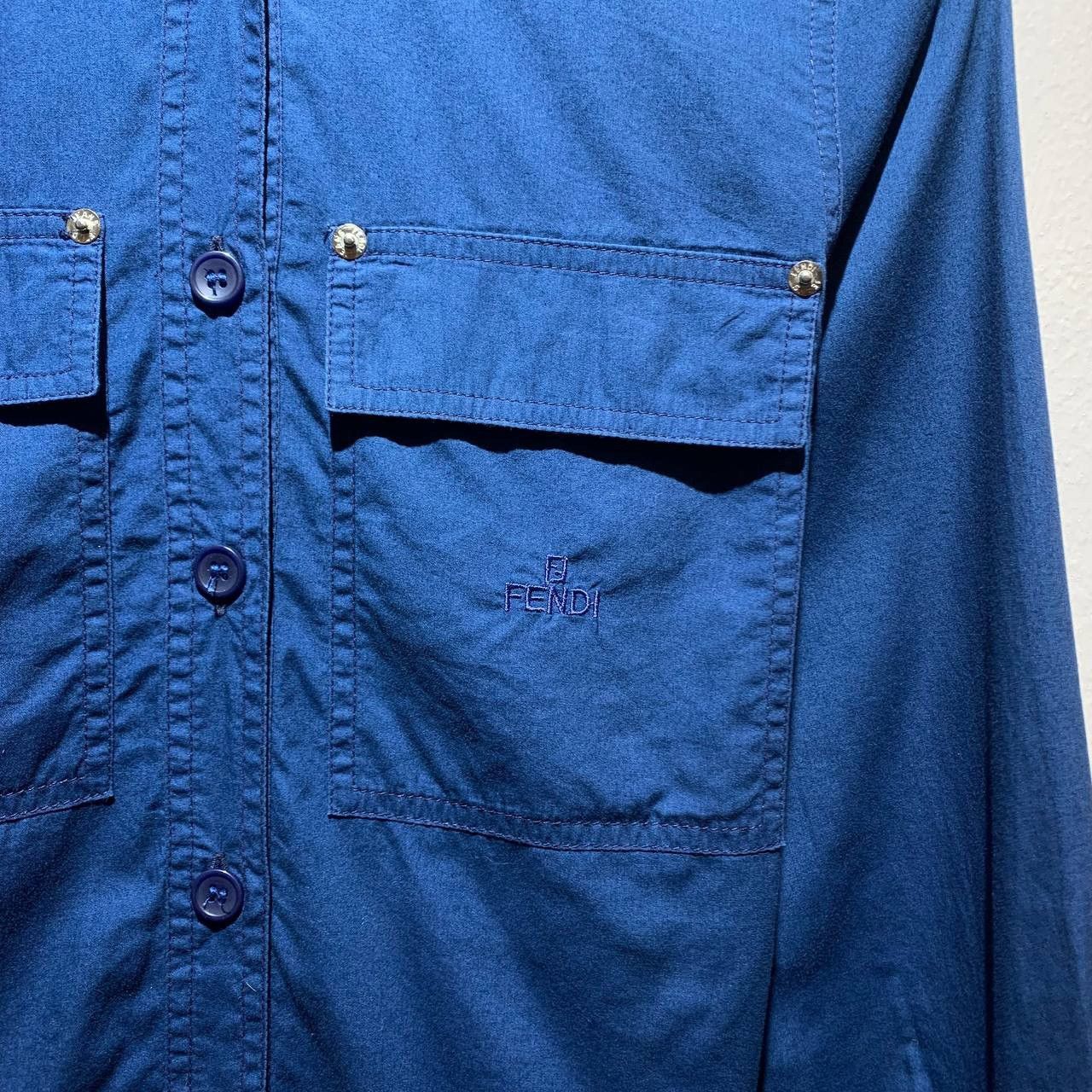 Fendi Fendi Vintage Double Pocket Button Ups Shirts Size US XS / EU 42 / 0 - 3 Thumbnail