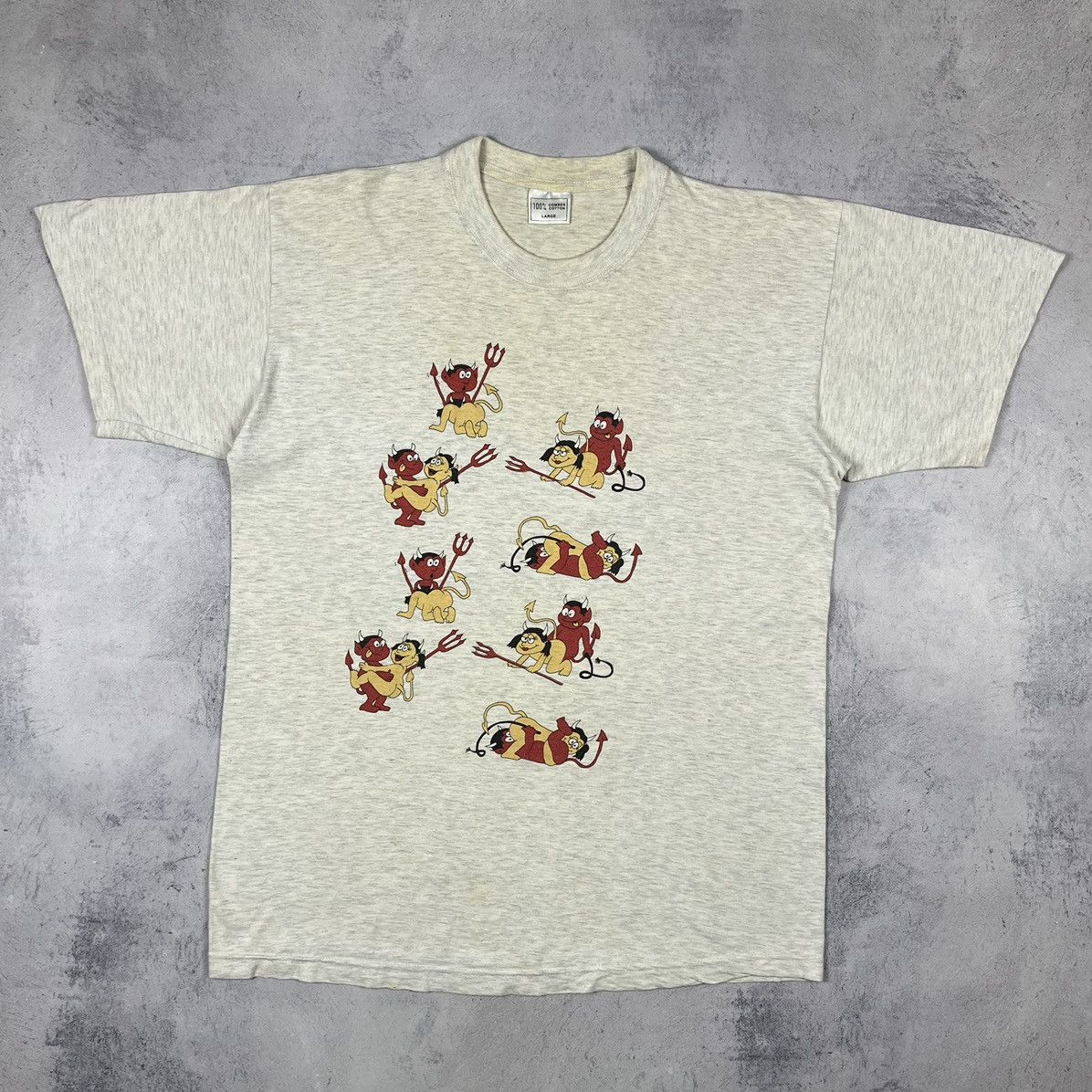 Vintage Vintage Devil Hell sex position humor 18+ tee 90’s Size US L / EU 52-54 / 3 - 4 Thumbnail
