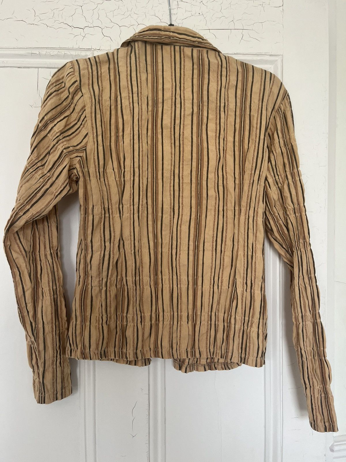 Japanese Brand Vintage Striped Blouse Size S / US 4 / IT 40 - 4 Thumbnail