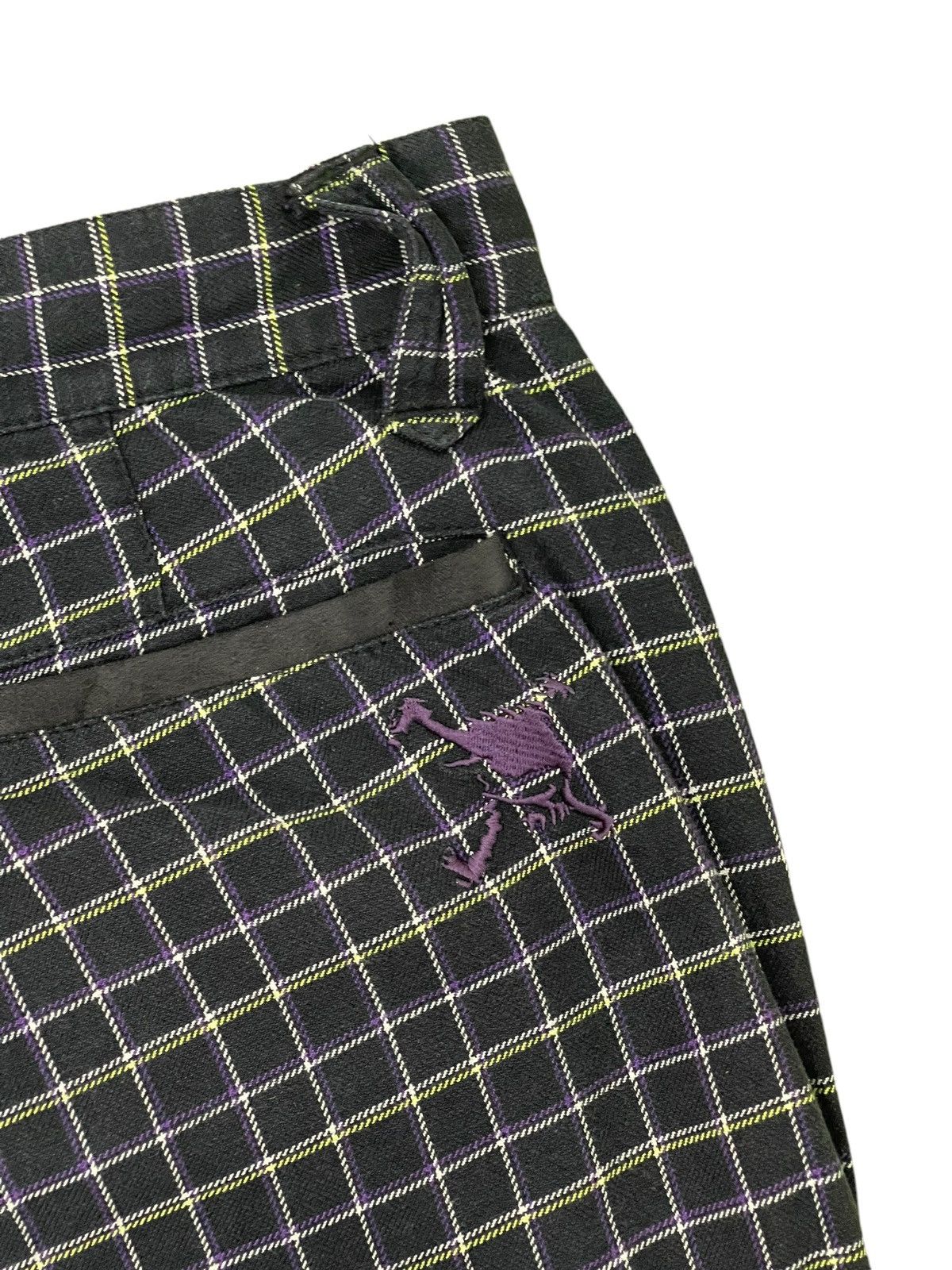 Le Grande Bleu (L.G.B.) Flare Pant Oakley Plaid Stretch Boot Cut 8🟦9 Size US 31 - 20 Thumbnail