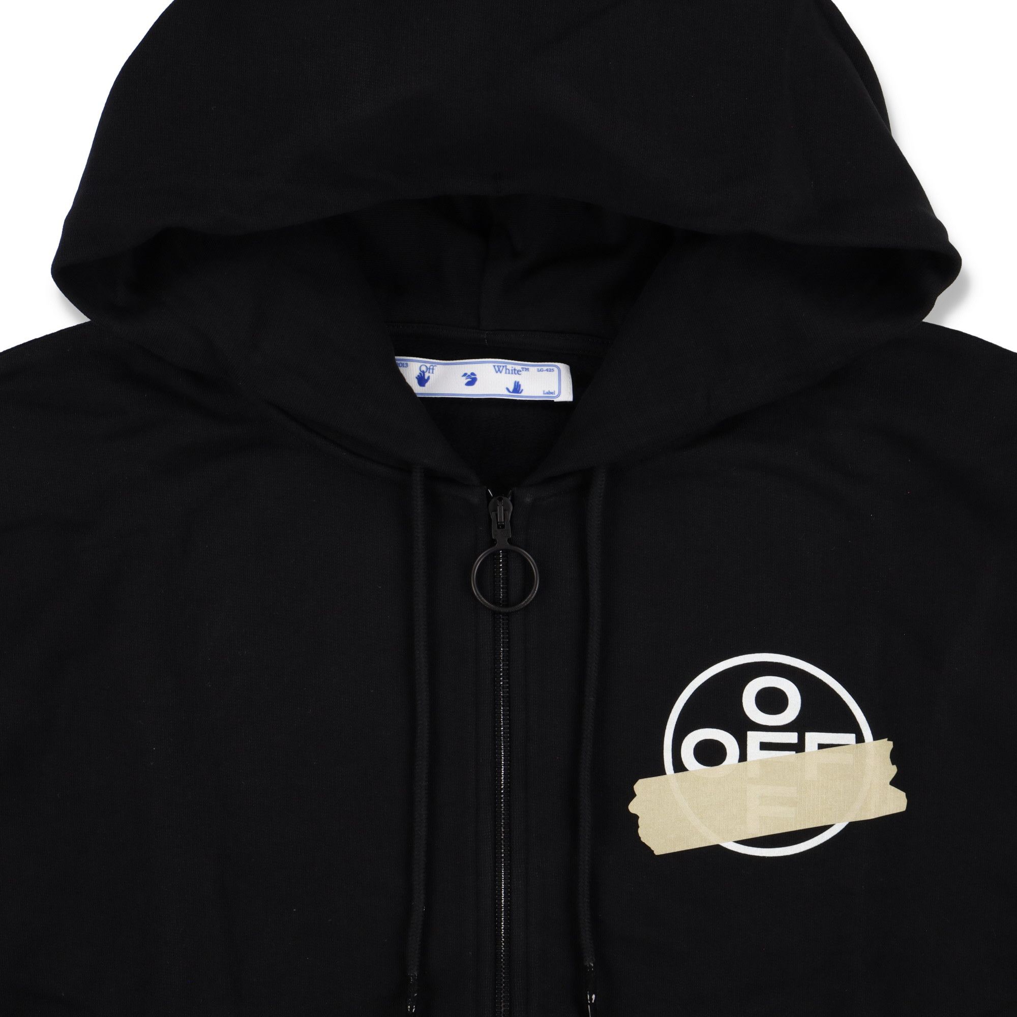 Off-White Black Tape Arrows Logo Zip Hoodie Size US XXL / EU 58 / 5 - 6 Thumbnail
