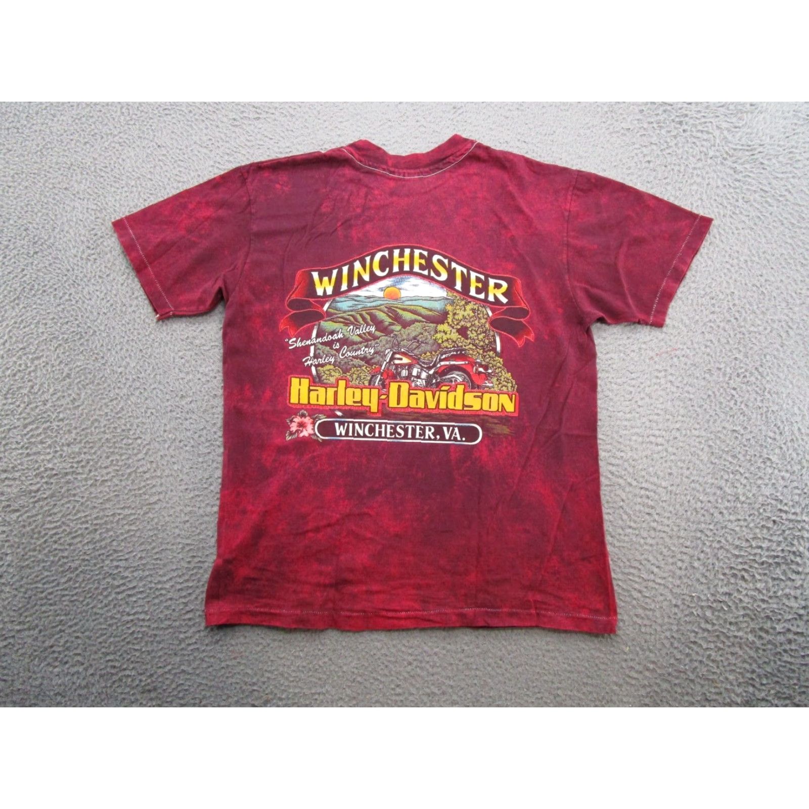 Hanes VTG Harley-Davidson Motorcycles Single Stitch Shirt Mens L Multi-Color 90s Graphic Tee Century Winchester VA Size US L / EU 52-54 / 3 - 4 Thumbnail