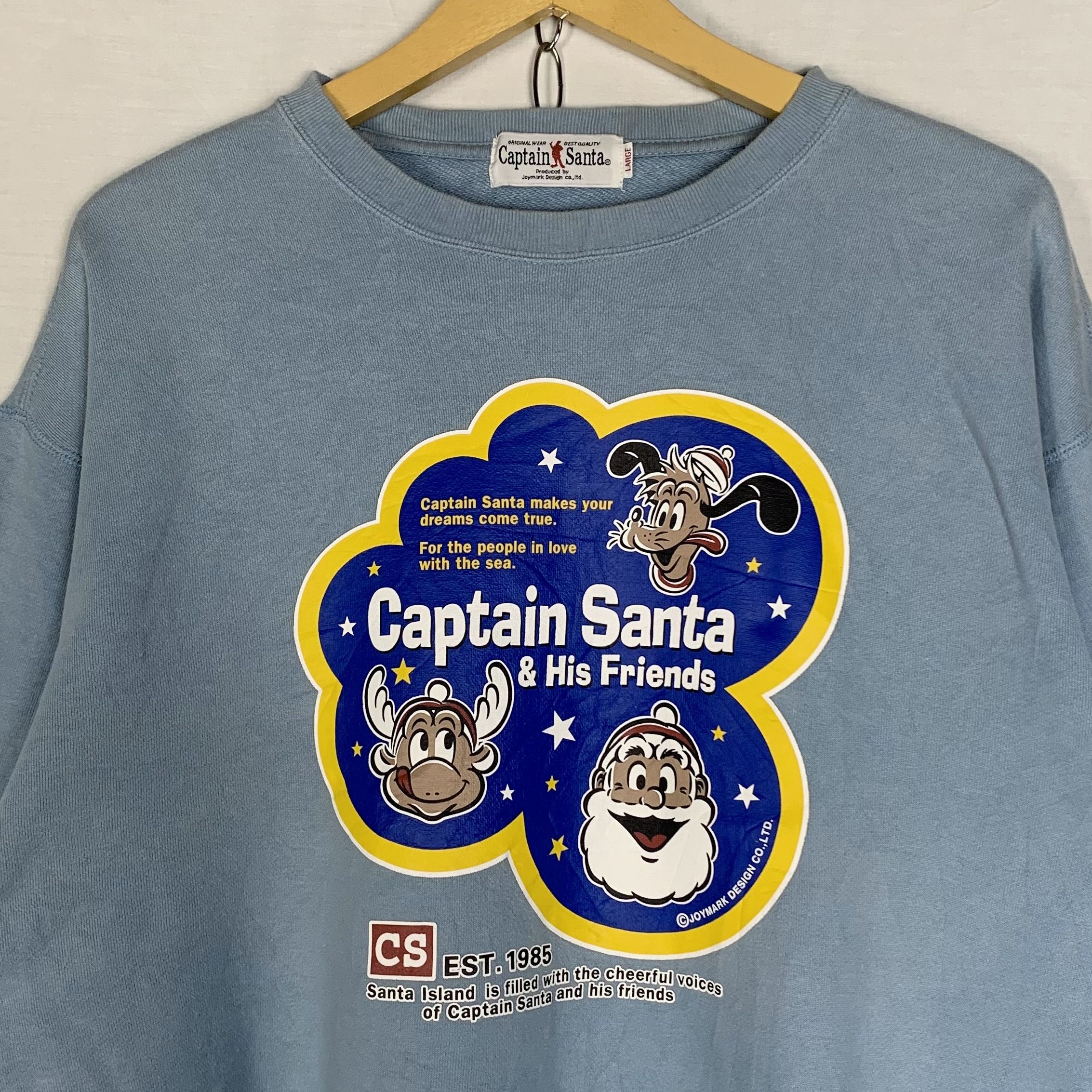 Cartoon Network Vintage Captain Santa Sweatshirt Crewneck Size US L / EU 52-54 / 3 - 2 Thumbnail