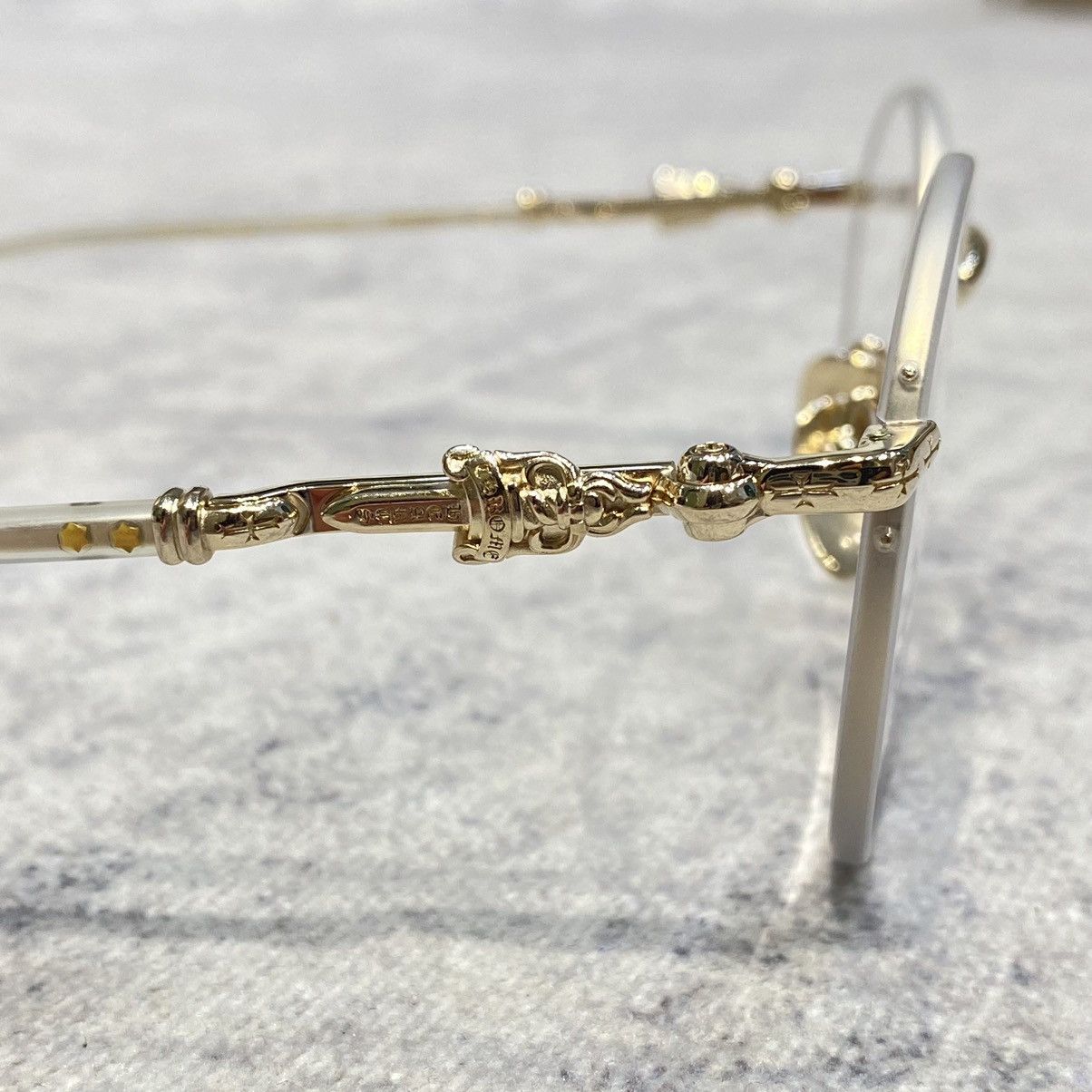 Chrome Hearts CHROME HEARTS FIRKIN Matte Crystal/Gold Plated Size ONE SIZE - 3 Thumbnail