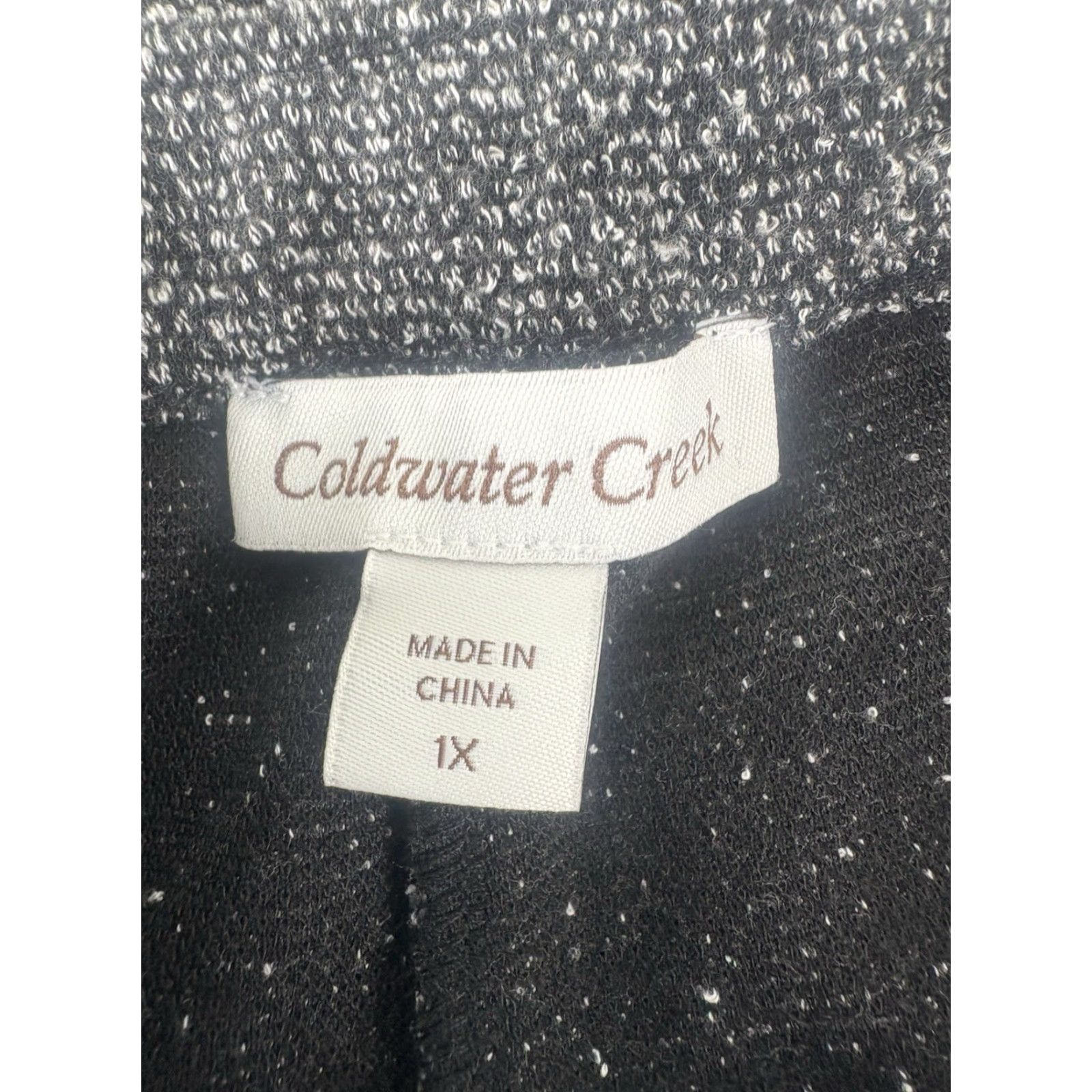 Coldwater Creek Coldwater Creek Blk/Wht Textured Pull On Pants W-Pockets Womens Size XL Size 40" / US 18 - 6 Thumbnail