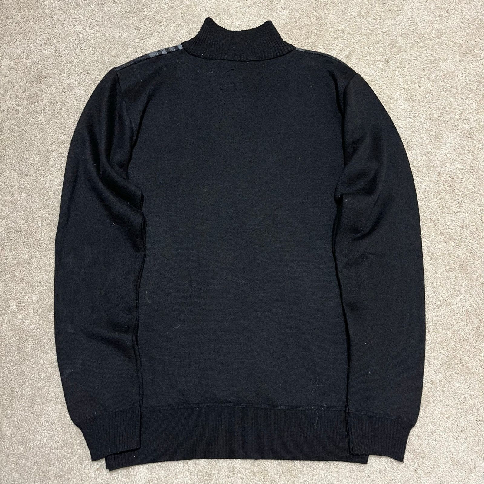Other Y2K Red Ape Black Gray Plaid Quarter Zip Sweater Large Size US L / EU 52-54 / 3 - 2 Thumbnail