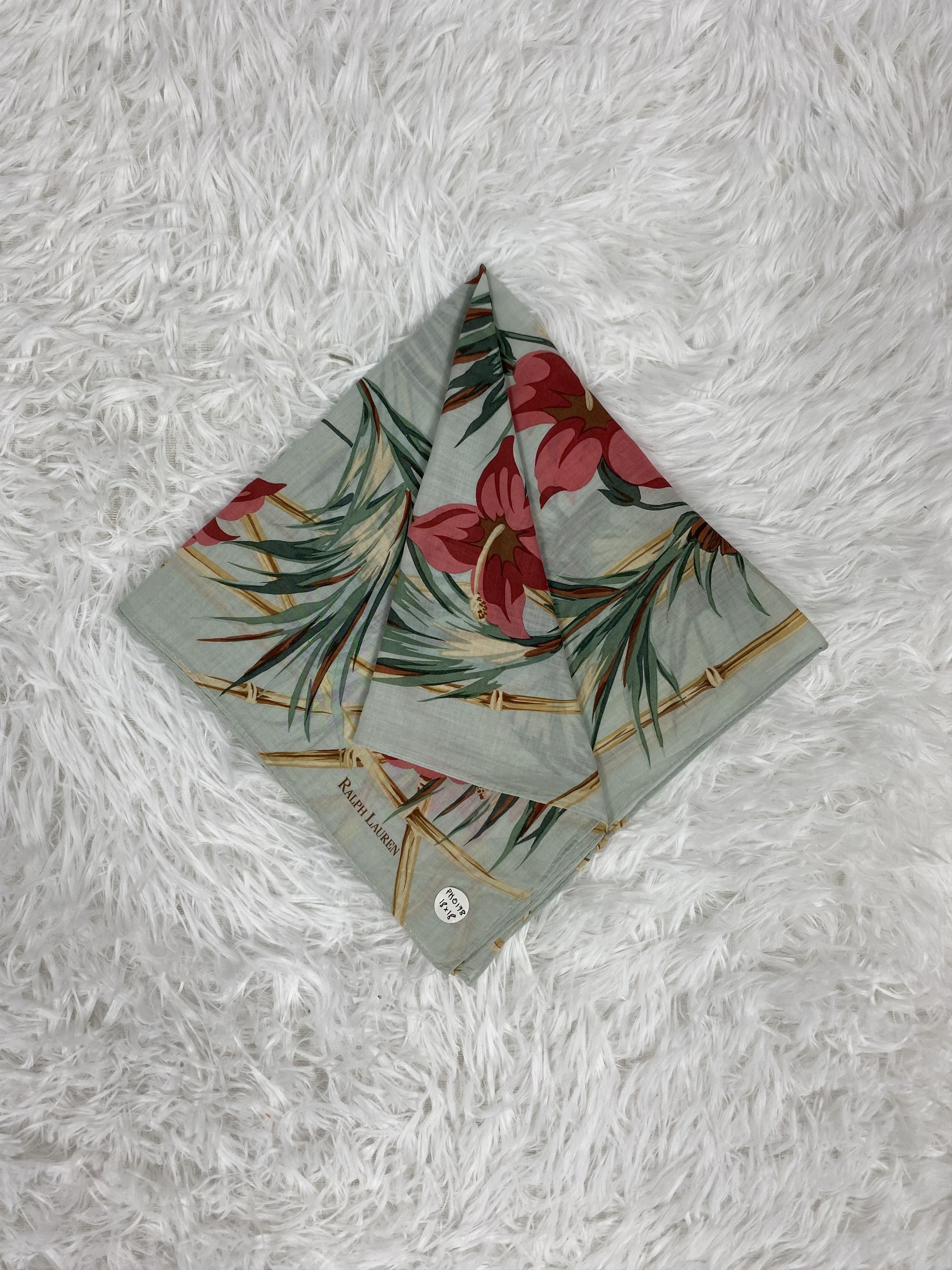 Ralph Lauren × Vintage Vintage Ralph Lauren Handkerchief Neckerchief PH0178 Size ONE SIZE - 1 Thumbnail