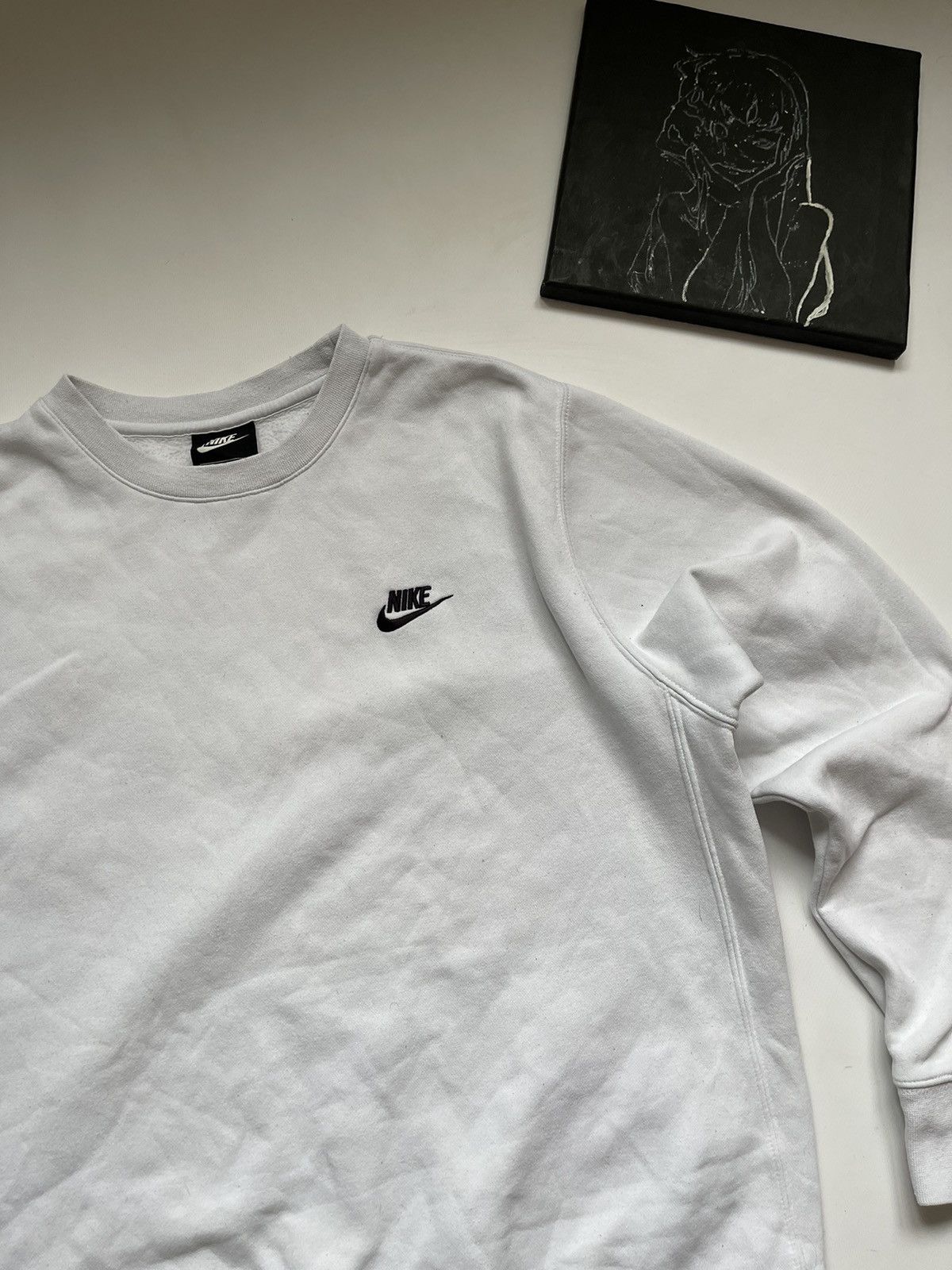 Nike × Vintage Vintage Nike Sweatshirt Y2K Style Swoosh Size US S / EU 44-46 / 1 - 3 Thumbnail