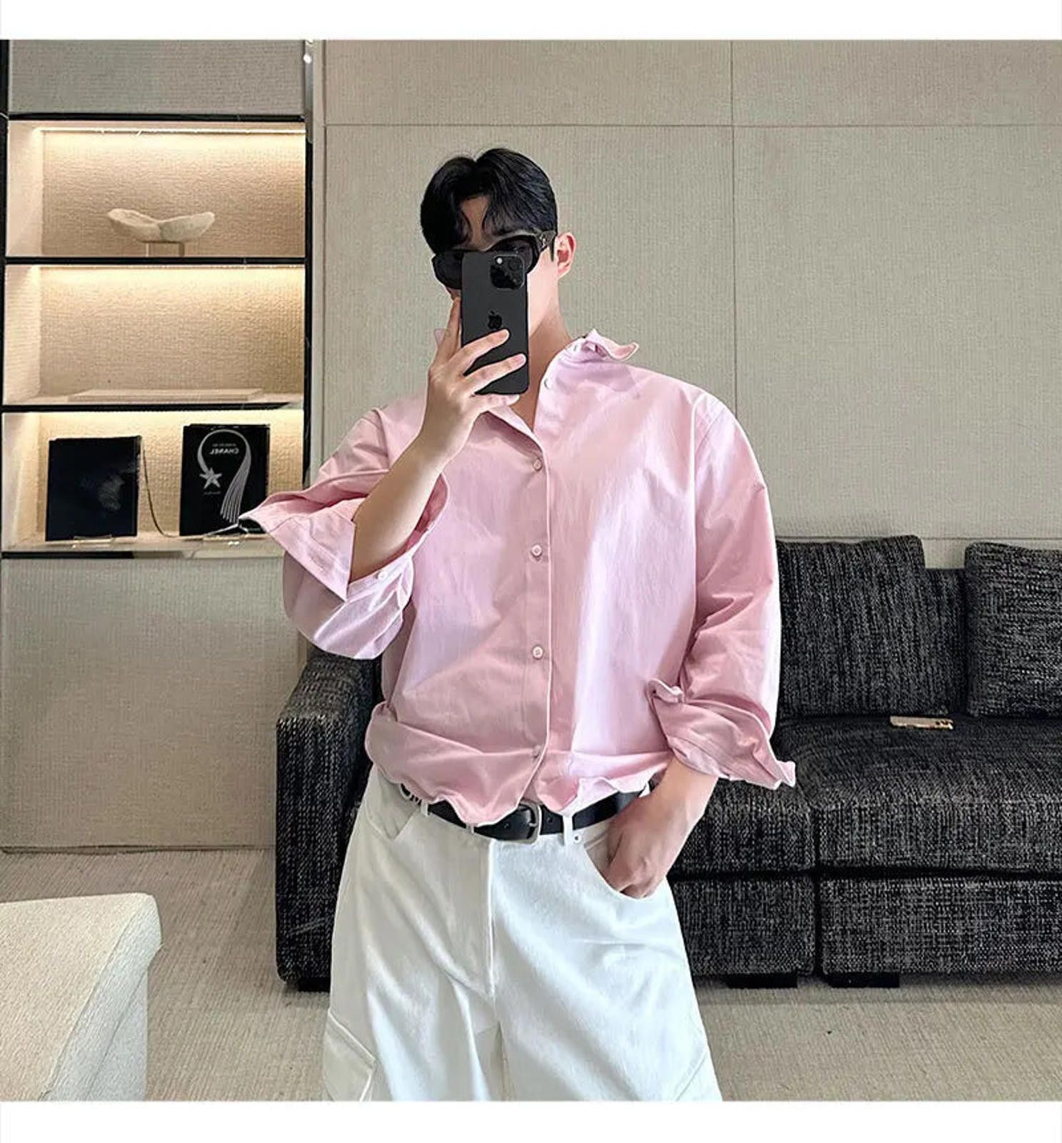 Other Structured Spring Pastel Shirt Size US M / EU 48-50 / 2 - 2 Thumbnail