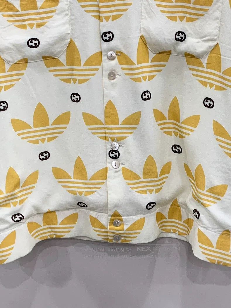 Gucci Gucci Adidas co-branded silk shirt Size US M / EU 48-50 / 2 - 4 Thumbnail