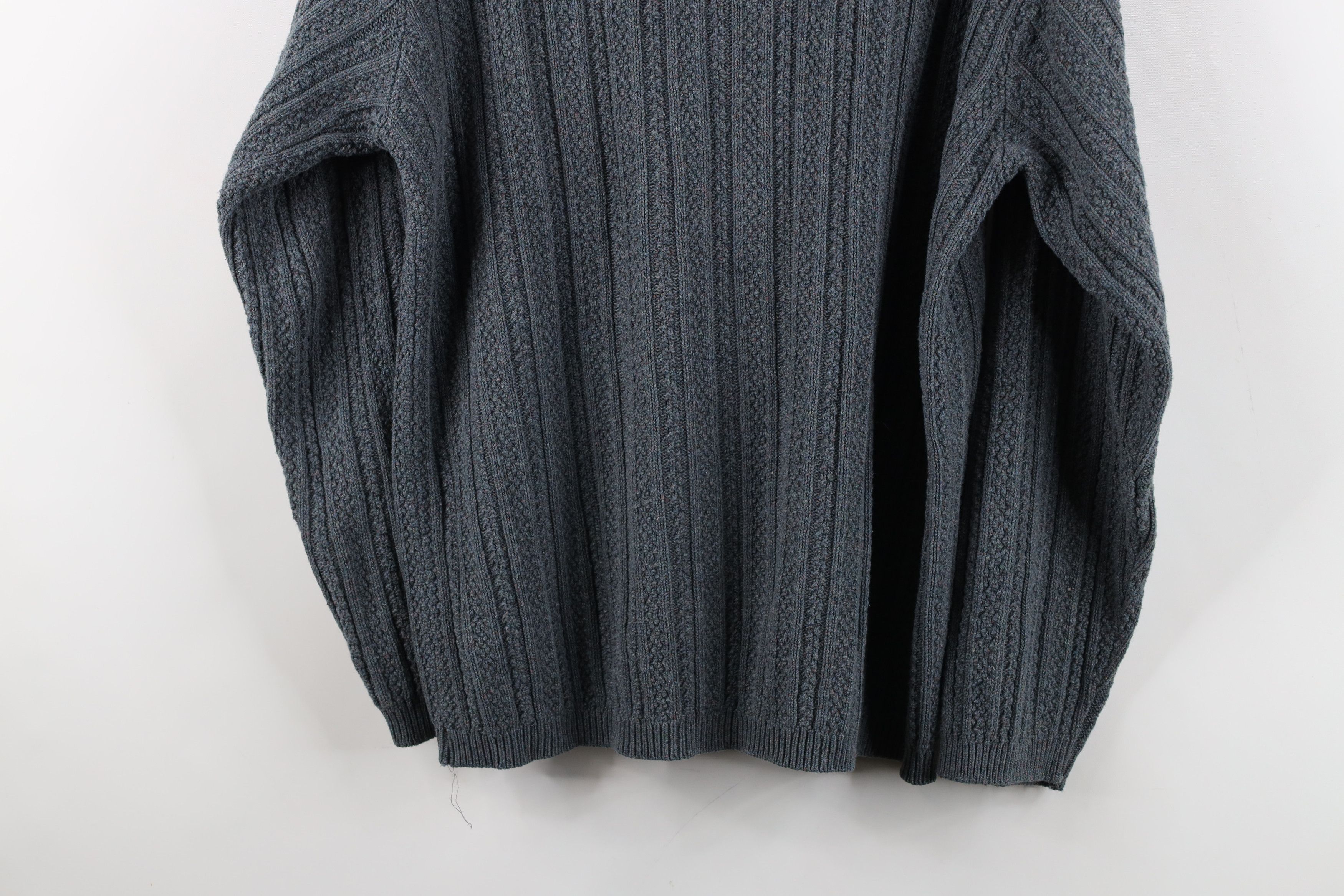 Vintage Vintage 90s Streetwear Framed Ribbed Knit Henley Sweater USA Size US M / EU 48-50 / 2 - 13 Thumbnail