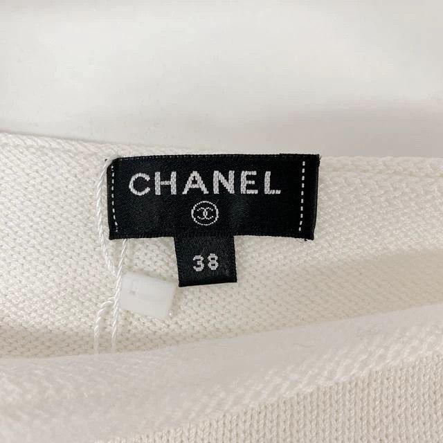 Chanel Chanel White knitted suspenders Size XS / US 0-2 / IT 36-38 - 4 Thumbnail