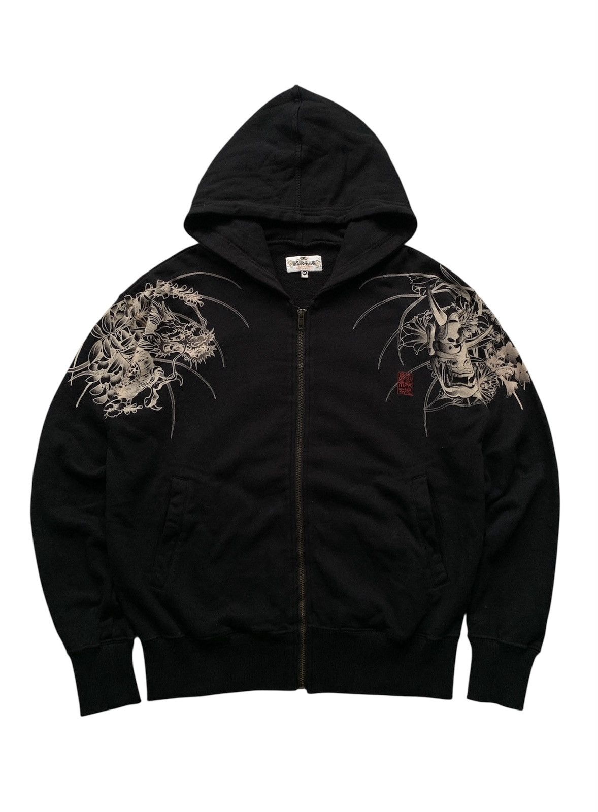 Karakuri Tamashii Karakuri Tamashii Sukajan Devil Dragon Embroidery Zip Hoodie Size US M / EU 48-50 / 2 - 1 Thumbnail
