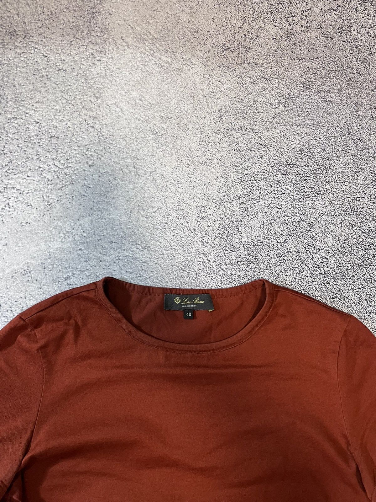 Loro Piana Loro Piana 2 Women T- Shirt Burnt Orange Cotton Knit Size 40 Size S / US 4 / IT 40 - 6 Thumbnail