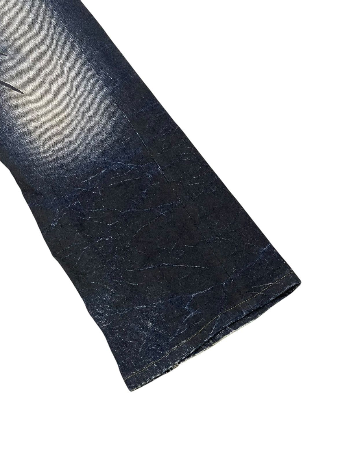 Japanese Brand Flare Jeans Nicole Club Faded Clawmark Boot Cut 2🟦 Size US 31 - 4 Thumbnail