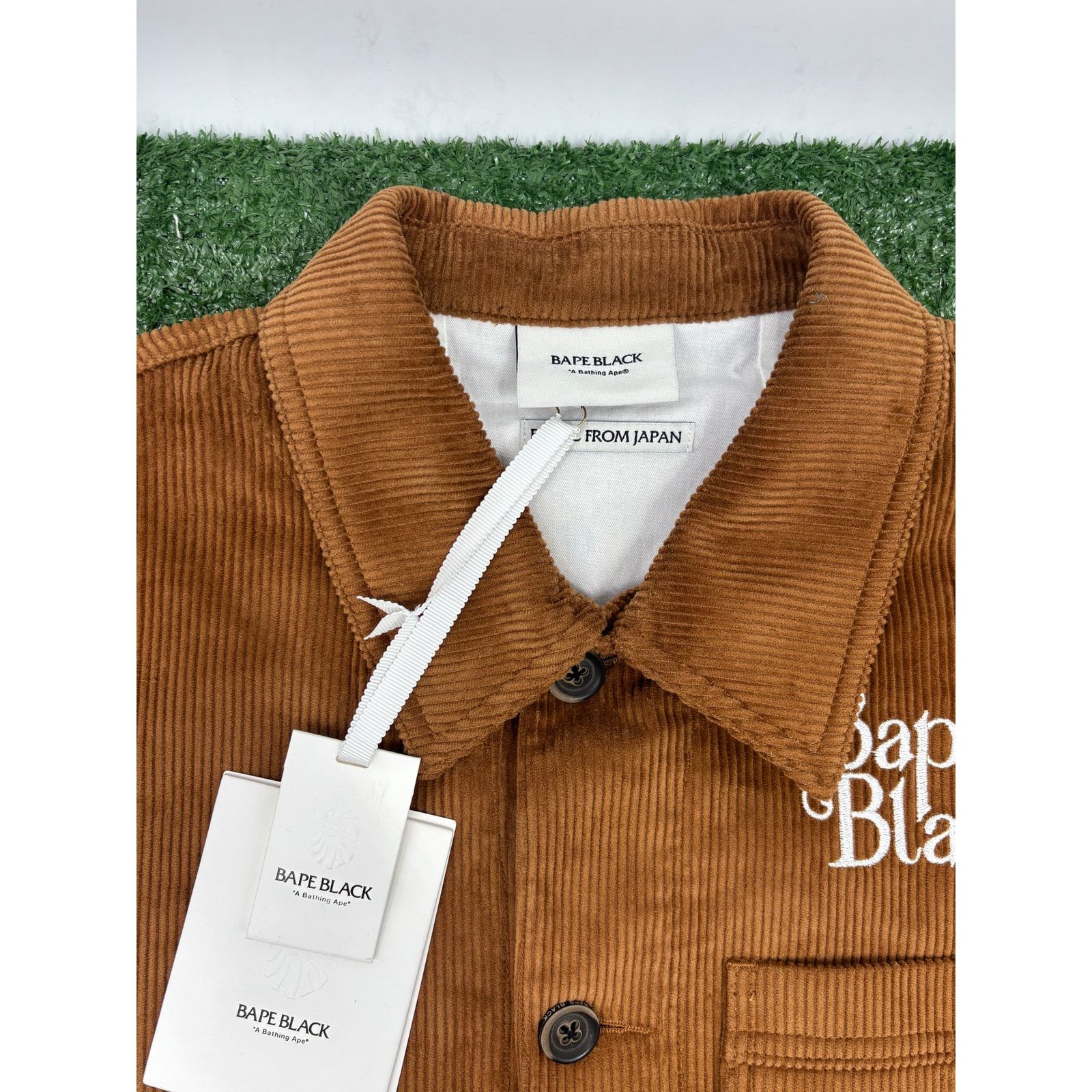 Bape BAPE Black Japan Corduroy Brown Down Work Jacket Size Large Size US L / EU 52-54 / 3 - 8 Thumbnail