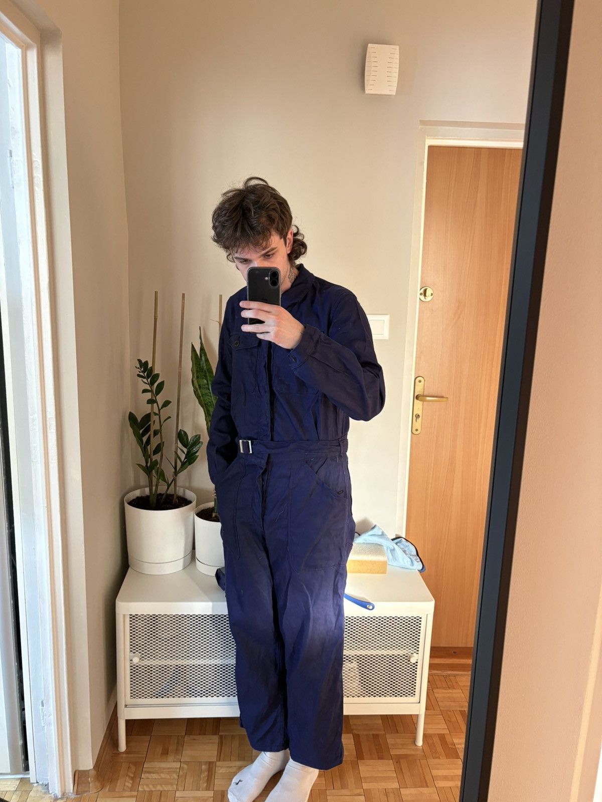 Le Laboureur 40s Vulcain rare button up sanfor coveralls jumpsuit french Size US S / EU 44-46 / 1 - 6 Thumbnail